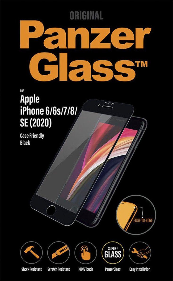 PanzerGlass Displayschutzglas Case Friendly für iPhone 6/7/8/SE 2020 für Apple iPhone 6/7/8/SE (2020)