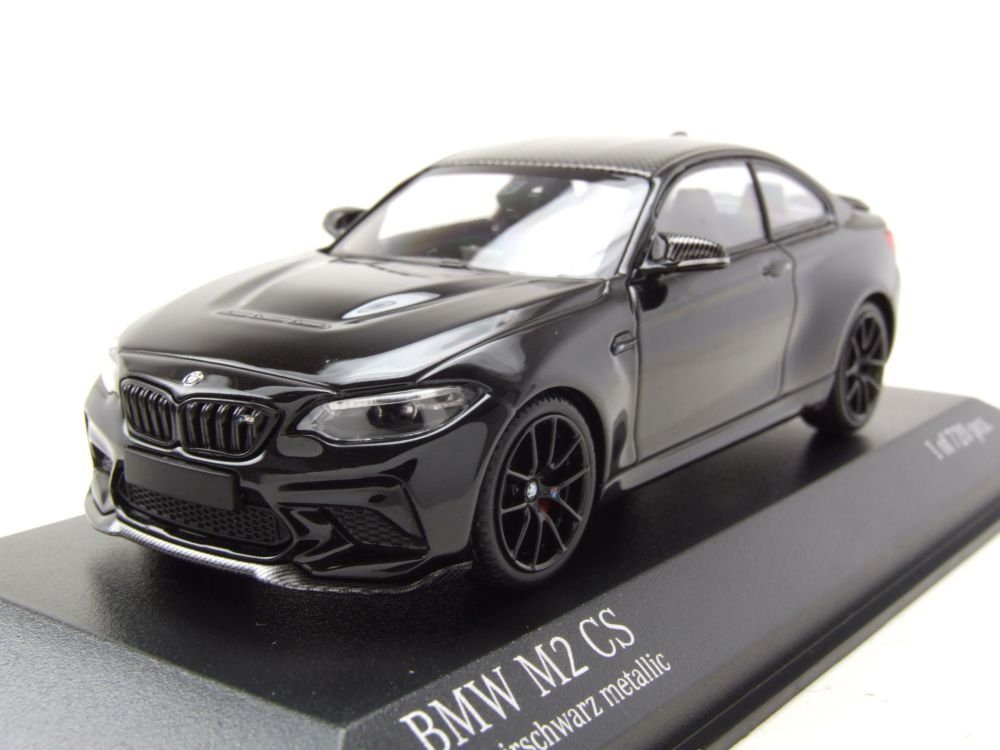 Minichamps Modellauto BMW M2 CS 2020 schwarz schwarze Felgen Modellauto  1:43 Minichamps, Maßstab 1:43