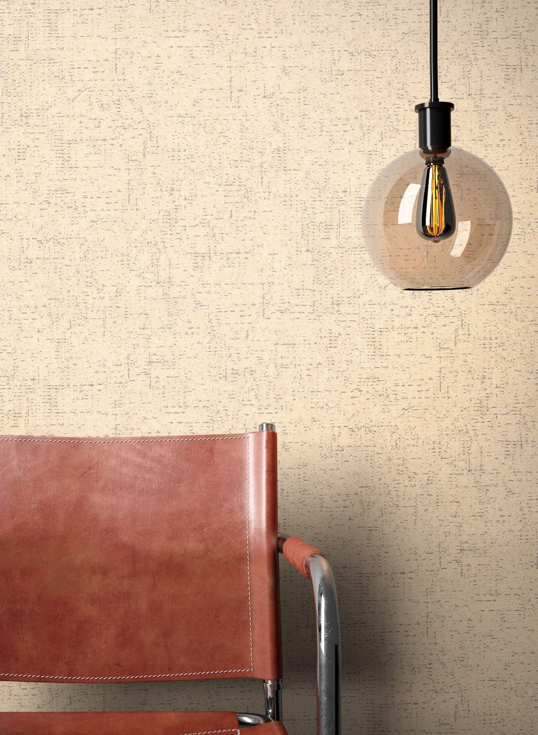 Newroom Vliestapete, Braun Tapete Uni Beton günstig online kaufen