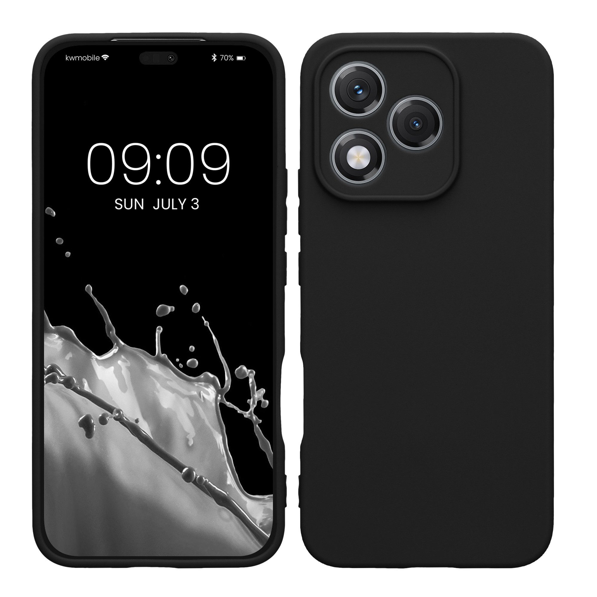 kwmobile Handyhülle Handyhülle für HONOR 400 Lite Hülle, Weiches Handy Silikon Case - Schutzhülle Cover