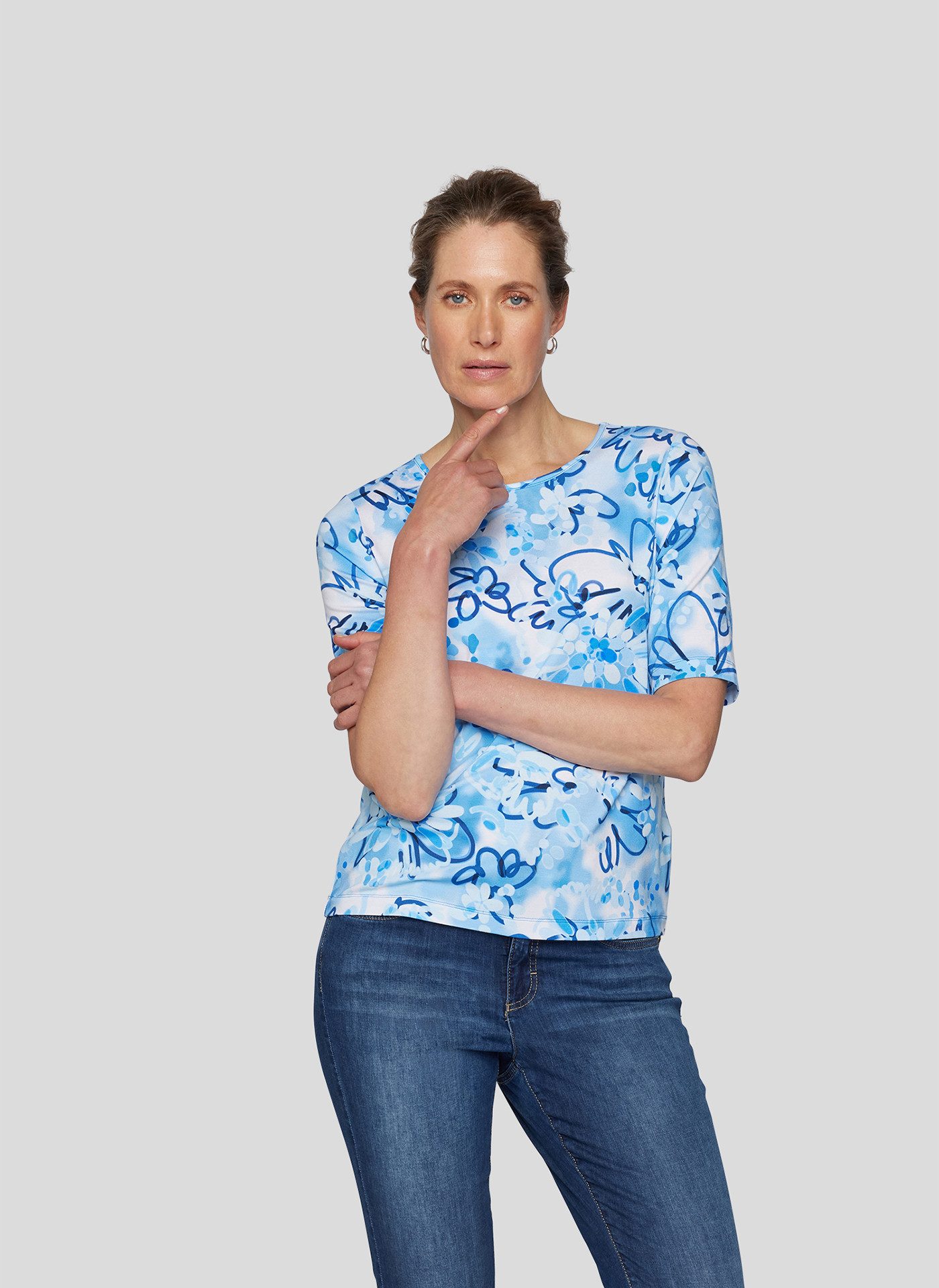 Rabe Print-Shirt Rabe T-Shirt mit Blumenmuster