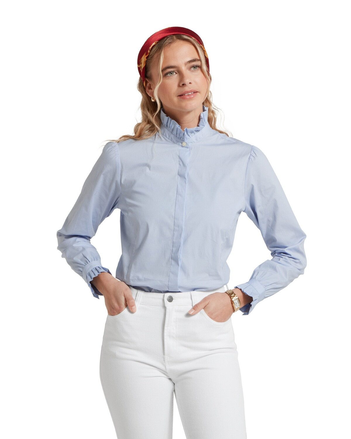 Schöffel Country Langarmbluse Rüschenbluse Fakenham