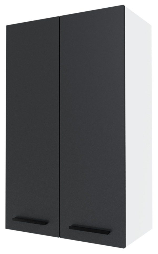 Bonn Feldmann-Wohnen Korpusfarbe (Bonn, und XL 60cm Hängeschrank) Klapphängeschrank Front- wählbar 2-türig matt schwarz
