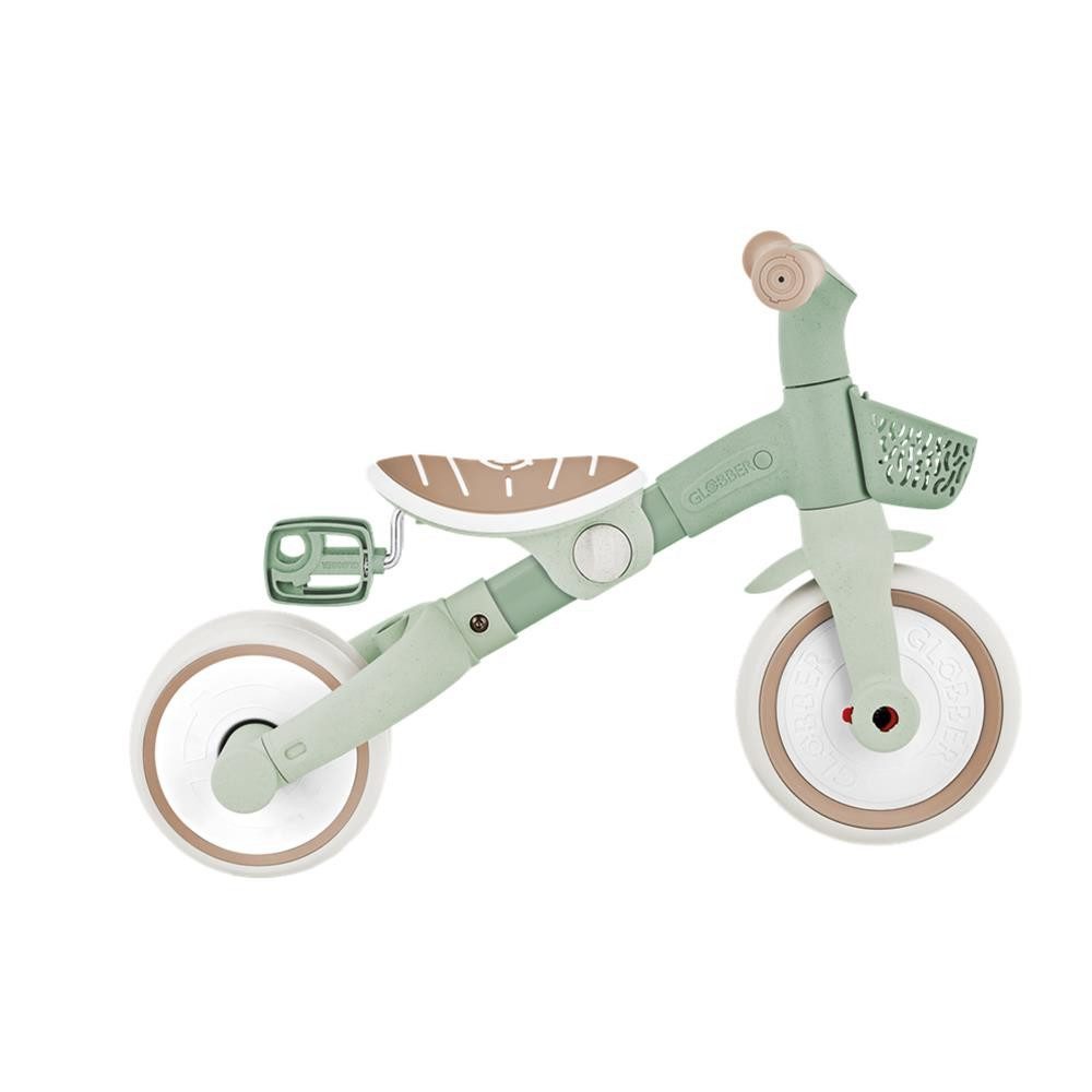 Globber Dreiradscooter LEARNING TRIKE 3in1 PLUS ECO Dreirad Laufrad, Einfacher Umbau, Ergonomische TPR-Sicherheitsgriffe – Bild 5 von 5