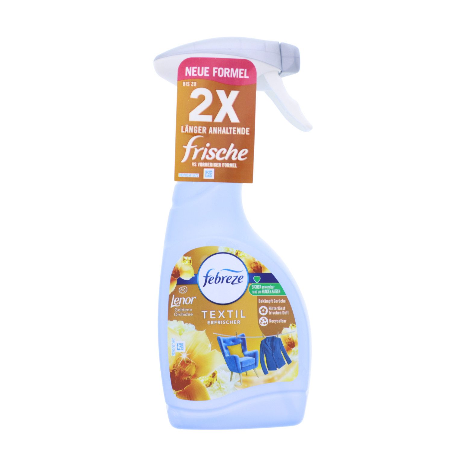 Febreze Textilerfrischer 2 x Febreze Textilerfrischer je 500ml Lenor Goldene Orchidee Frische e