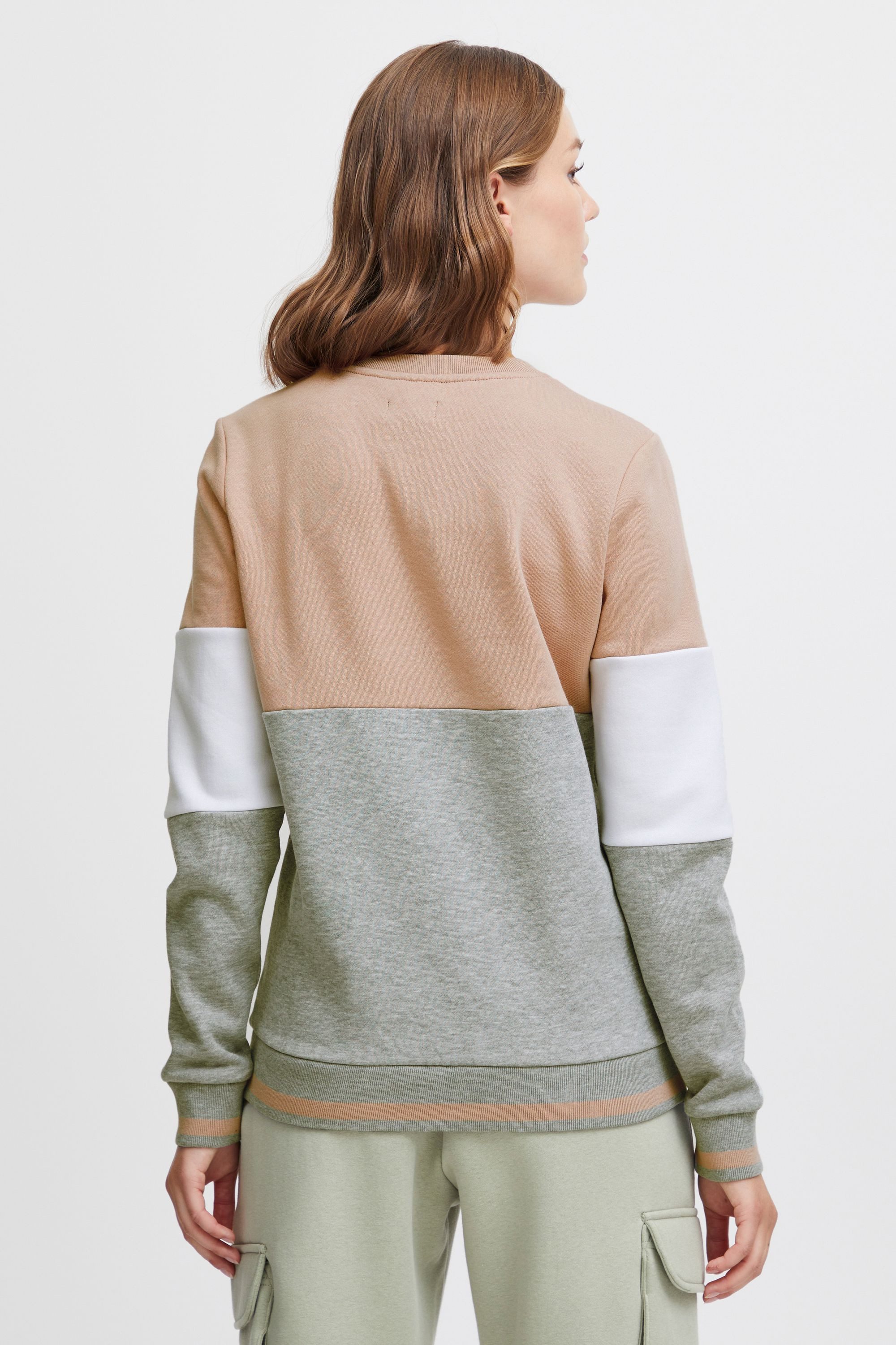 OXMO Hoodie OXOmaya Sportlicher Sweatpullover mit kontrastreichem Muster