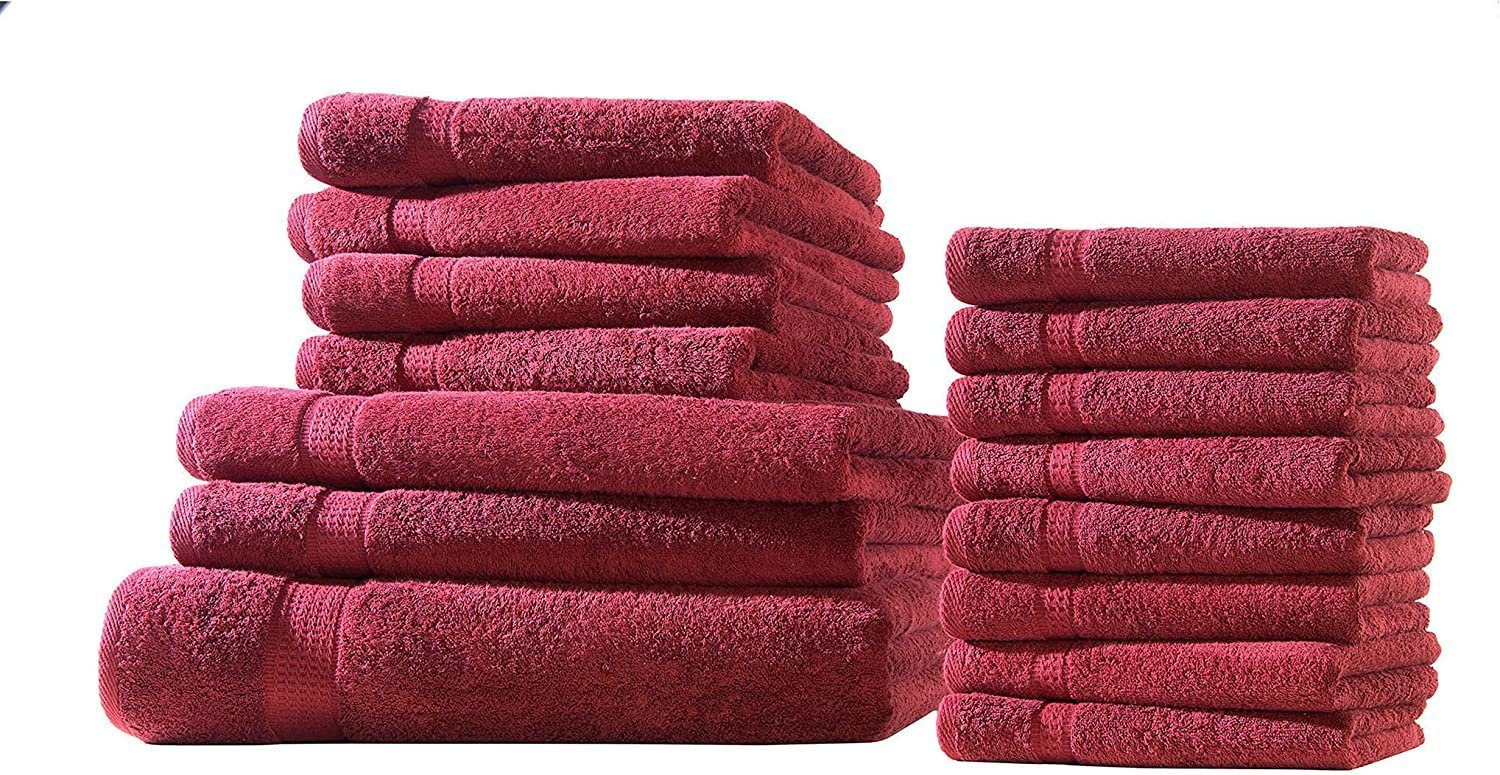 Bordüre mit Handtuchset, Handtuch Handtücher 100% Uni (1-St) soma Baumwolle, Baumwolle Frotteeware