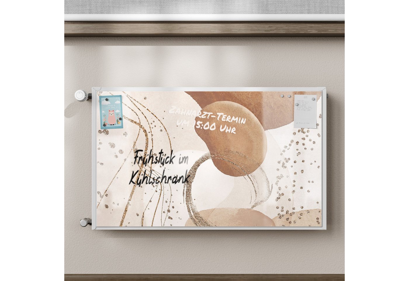 Thumbnail - DEQORI Magnetfolie 'Erdfarbene Eleganz', Heizung Magnetmatte magnetisch Magnetfolie Folie Schutz