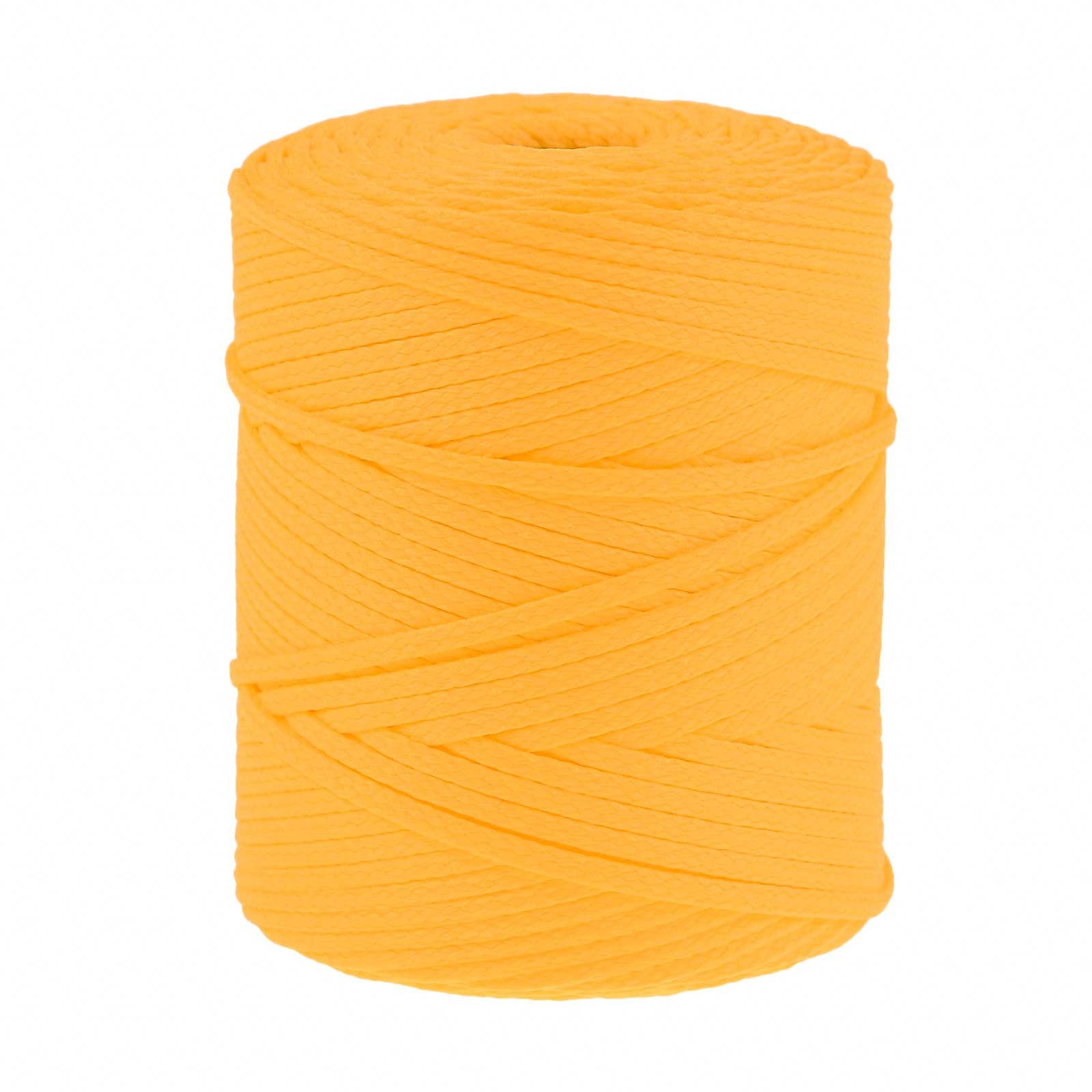 maDDma Seil 100m Polyester-Schnur Kordel 4mm, mango