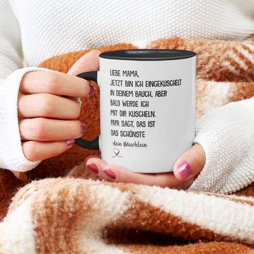 22Feels Tasse Werdende Mama Geschenk Muttertag Schwangerschaft Frauen Babyparty, Keramik, Made in Germany, Spülmaschinenfest, Zweifarbig