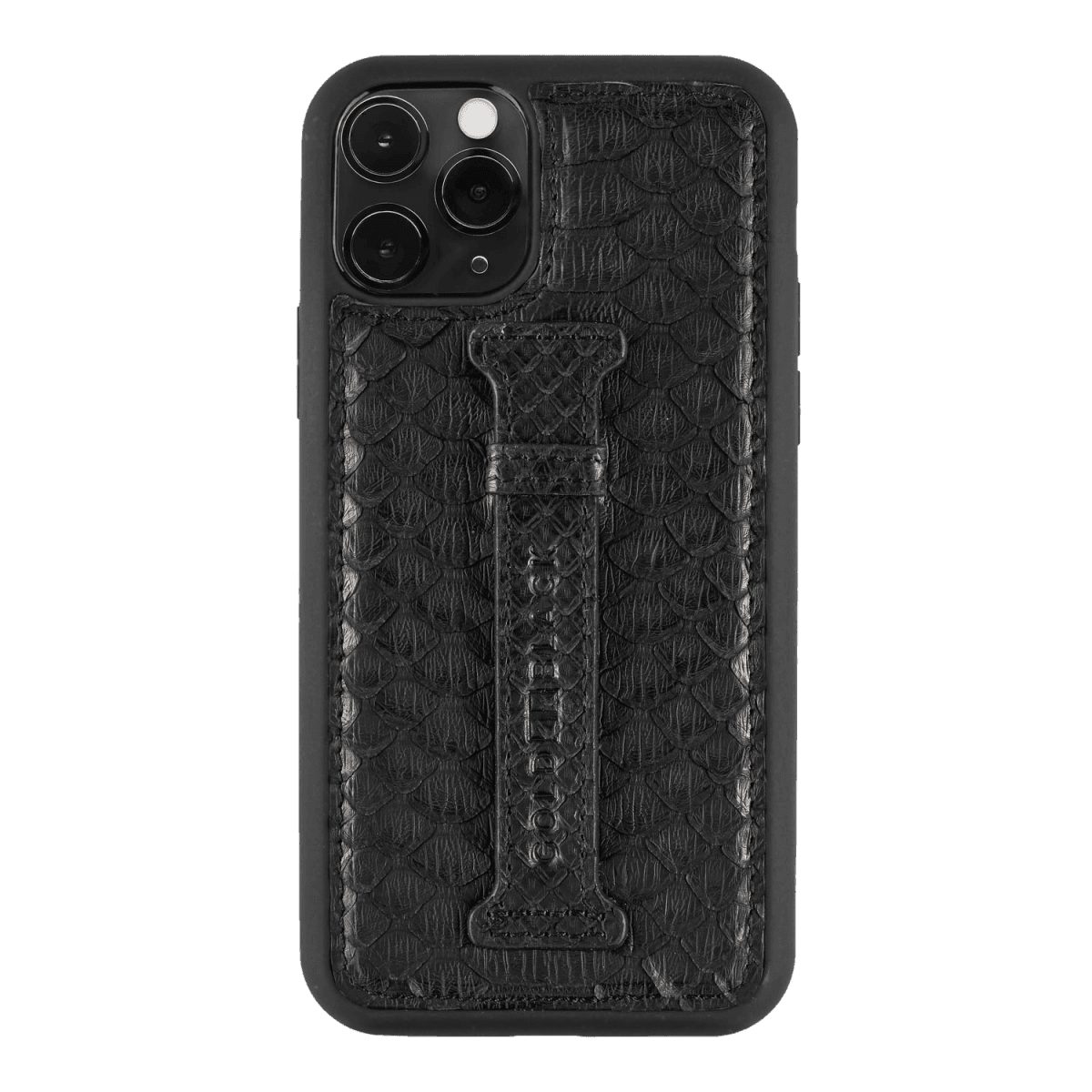 Handyhülle GOLDBLACK iPHONE 11 PRO LEDERHÜLLE MIT FINGERSCHLAUFE PYTHON TIEF