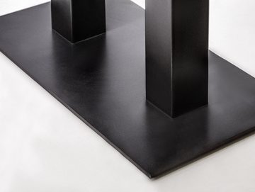 Moebel-Eins Tischgestell, Tischgestell für GASTRO Esstisch, Material Stahl, schwarz