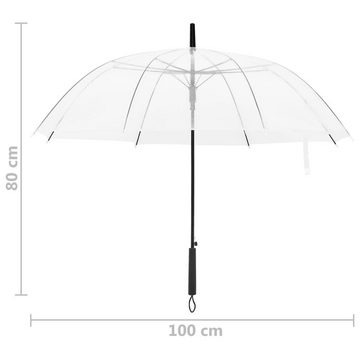 vidaXL Taschenregenschirm Regenschirm Transparent 100 cm