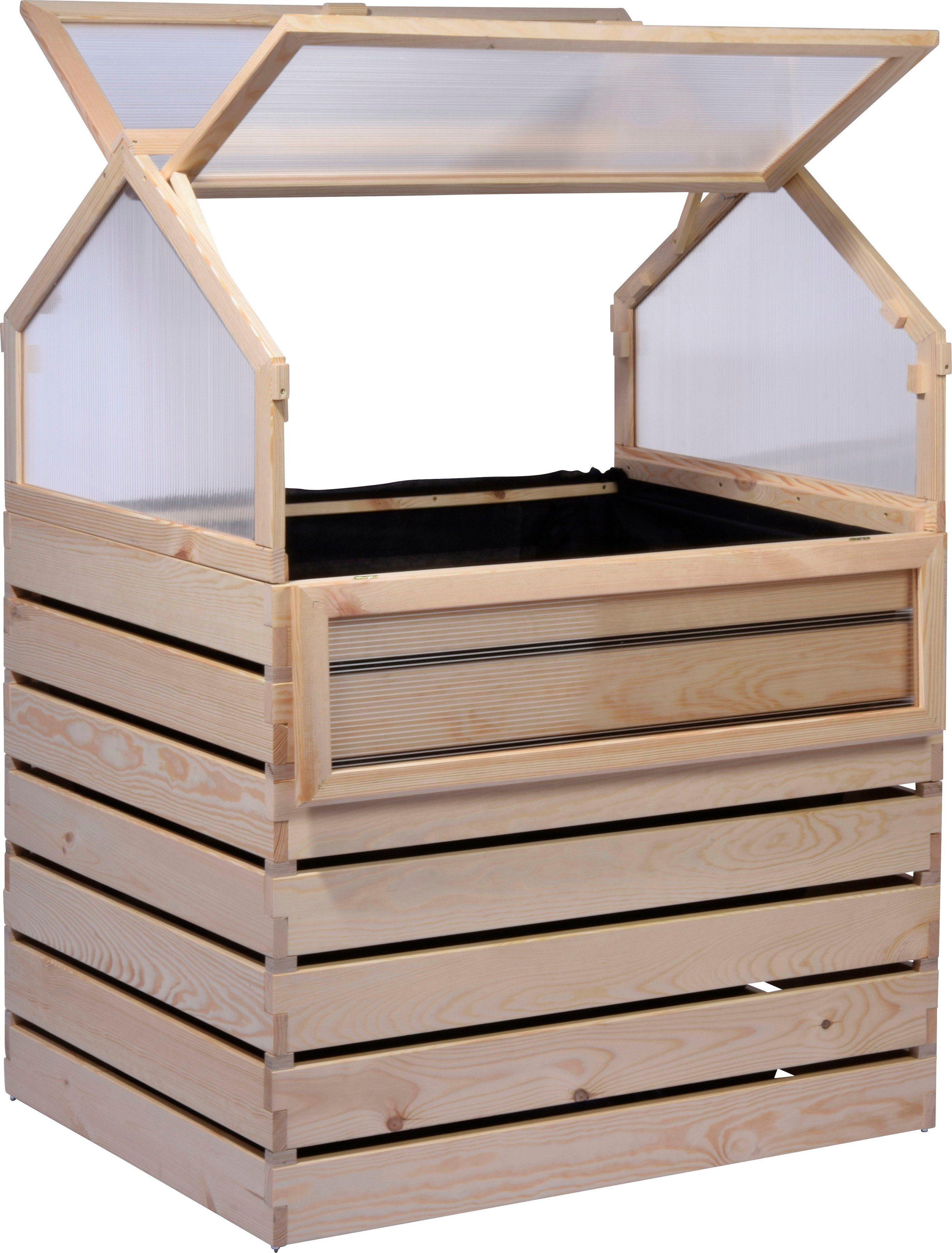 dobar Hochbeet Hathi, aus FSC®-zertifiziertem Kiefernholz, wetterfest lasiert