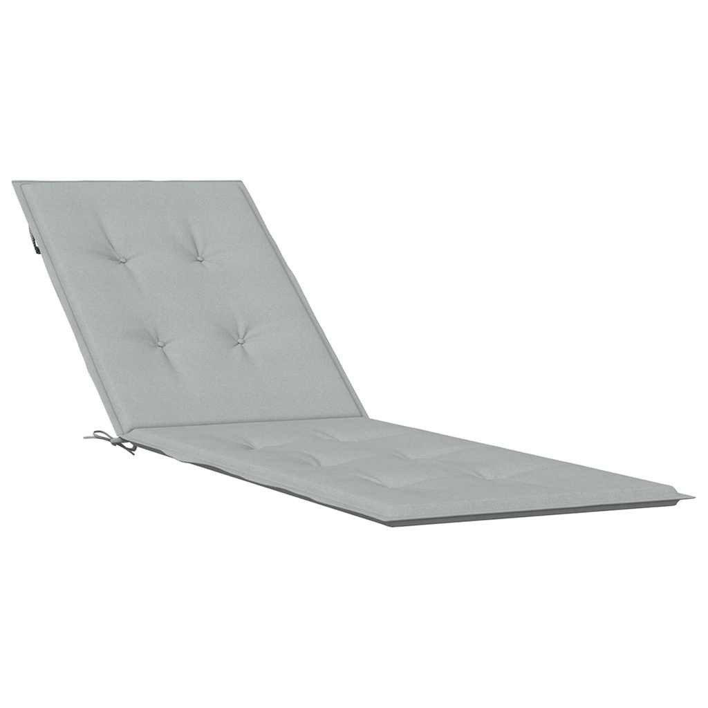 vidaXL Sitzauflage Liegestuhl-Auflage Melange Hellgrau (75+105) günstig online kaufen