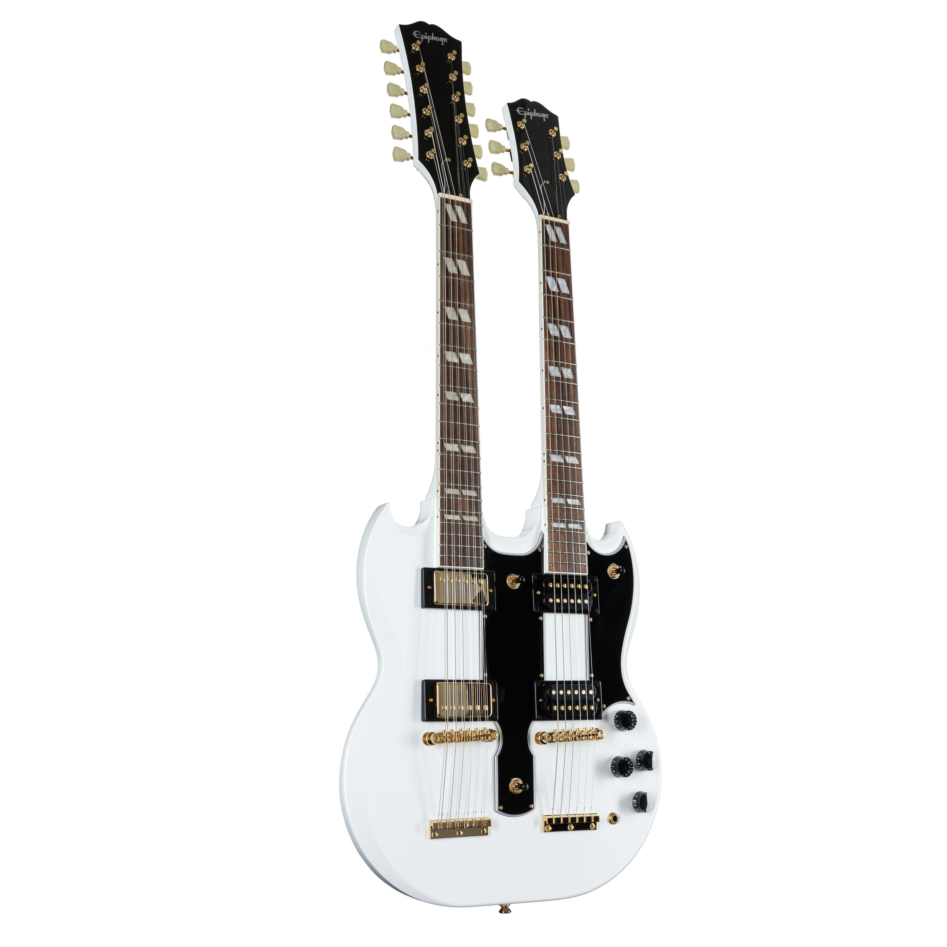 Epiphone E-Gitarre, E-Gitarren, Double Cut Modelle, EDS-1275 Doubleneck Alpine White - Double Cut Modelle