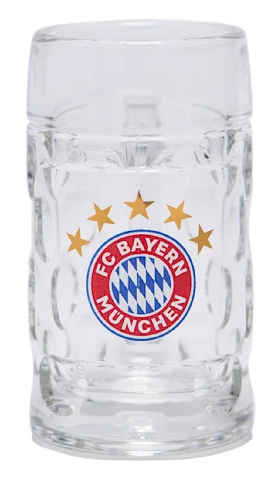 FC Bayern München Schnapsglas FC Bayern Schnapsseidel Logo 5 Sterne, Glas