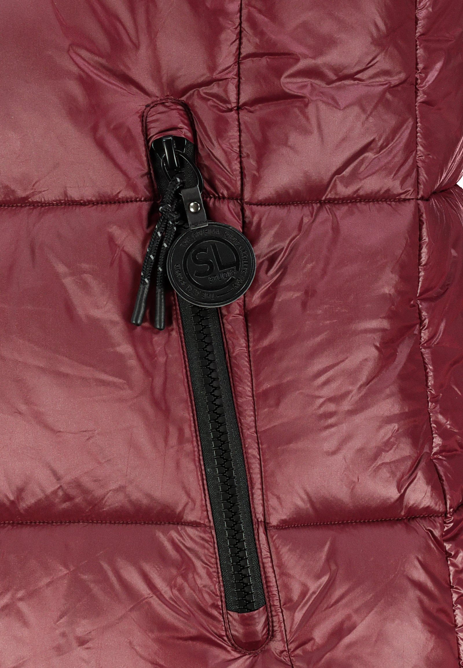 Fresh Made Steppweste Lange Stepp weste Kapuze Übergangs Herbst Frühlings Weste Windbreaker