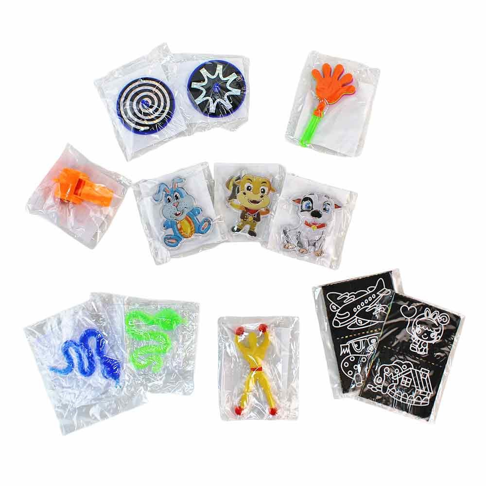 B&G INTERNATIONAL Spielesammlung 72 Spielzeuge Set Minispiele Kinder im Beutel