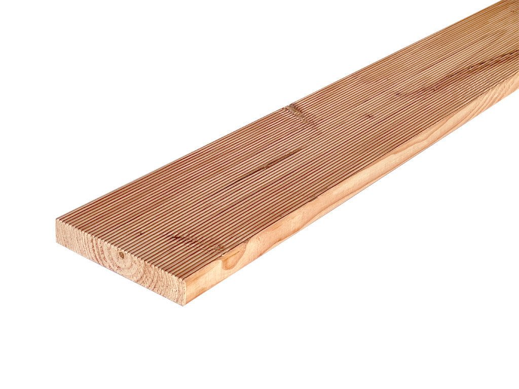 Woodtex Terrassendielen WOODTEX Holz Terrassendiele Nadelholz Hellbraun Outdoor, BxL: je 13.8x300 cm, 24 mm Stärke