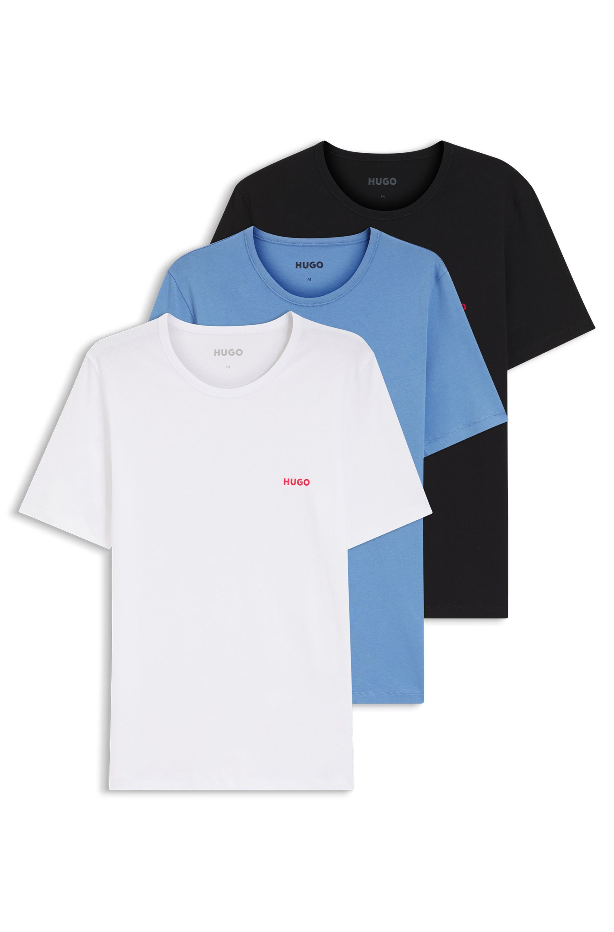 HUGO T-Shirt RN TRIPL (Packung, 3-tlg) mit Rundhalsausschnitt