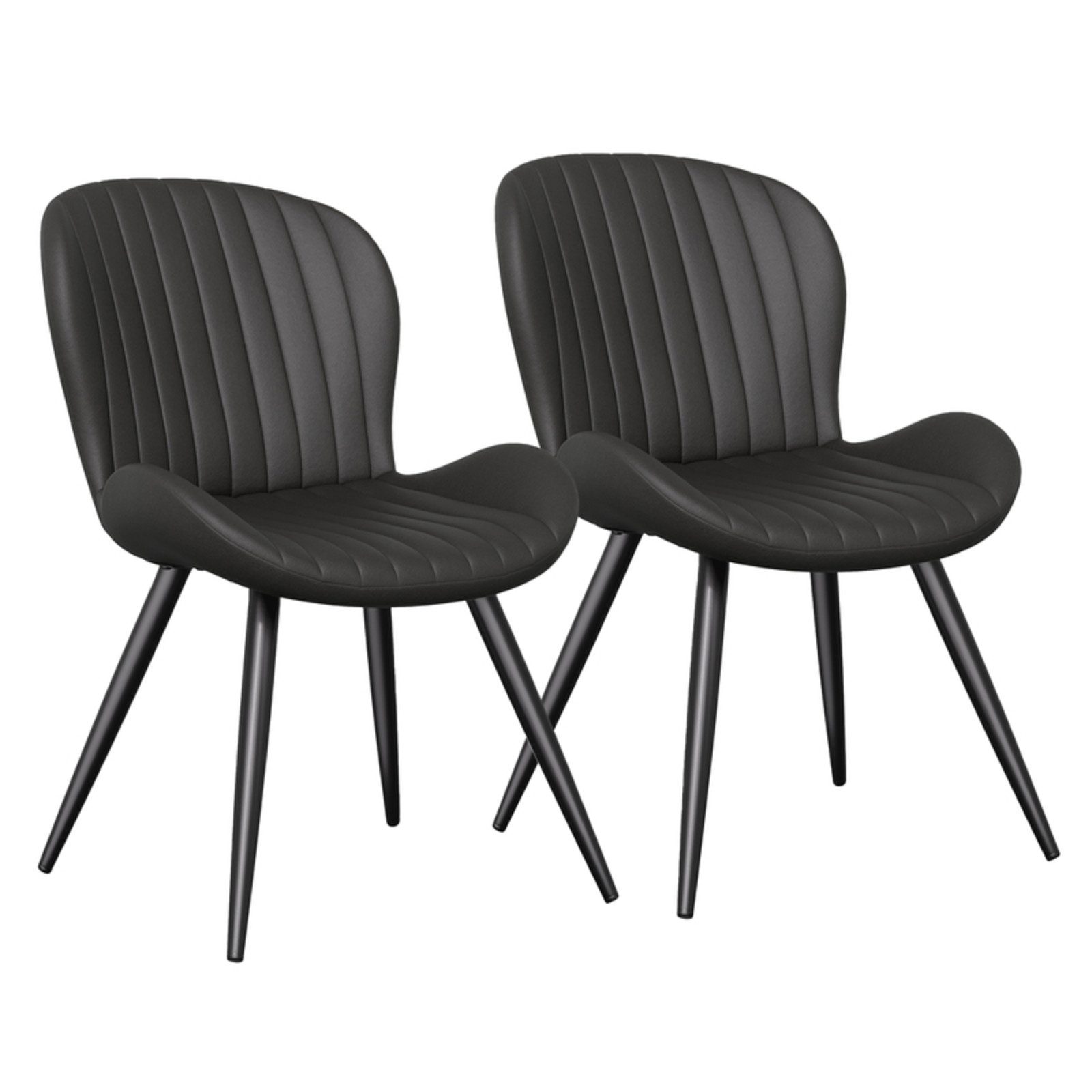 HawthyHome Esszimmerstuhl 2er Set Polsterstuhl mit Armlehnen & Metallbeinen (2 St), Wasserdicht & Ergonomisch für Küche Esszimmer Wohnzimmer