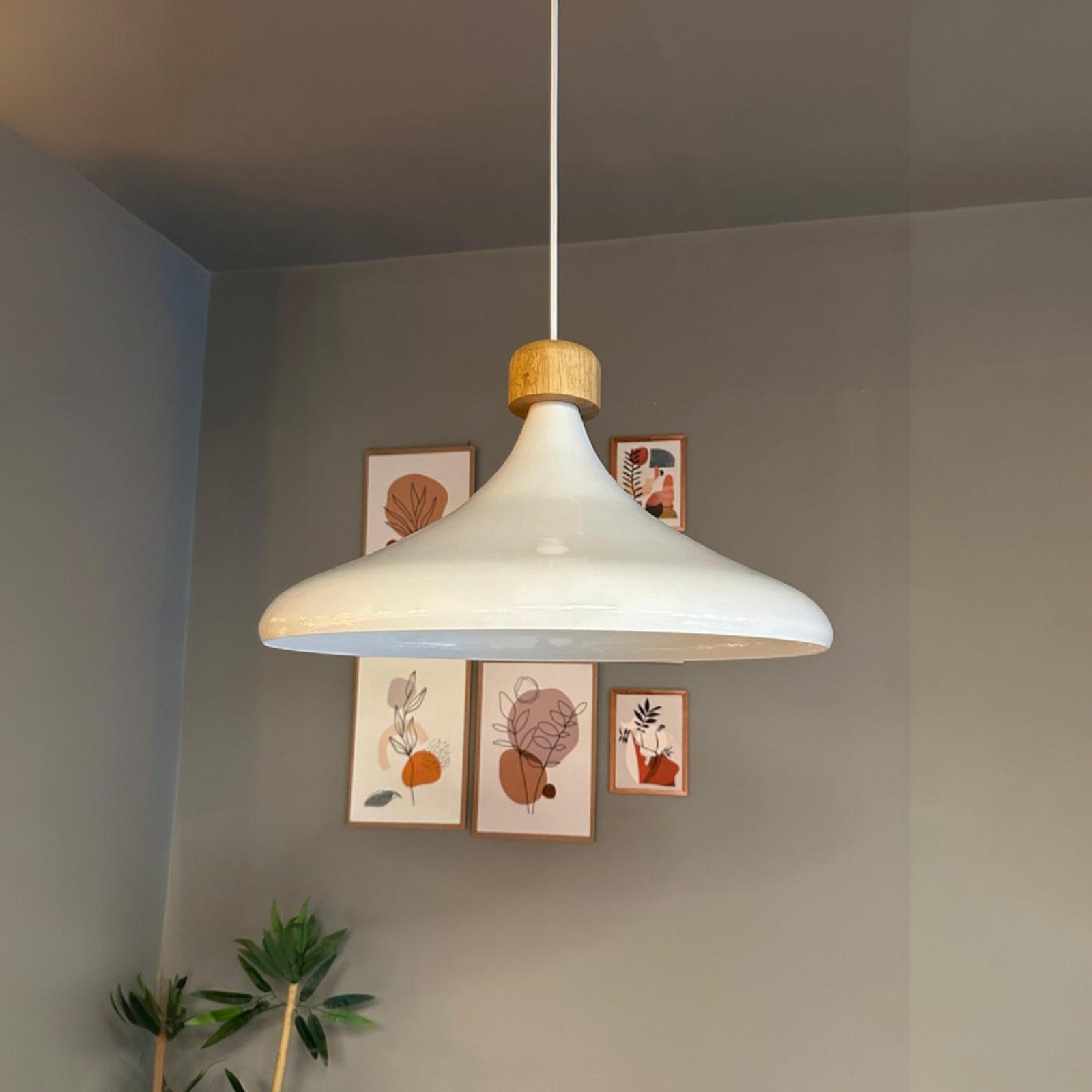 Bamyum Pendelleuchte Pendelleuchte Champion XL Metall Ø35cm, Modern Hängelampe, ohne Leuchtmittel