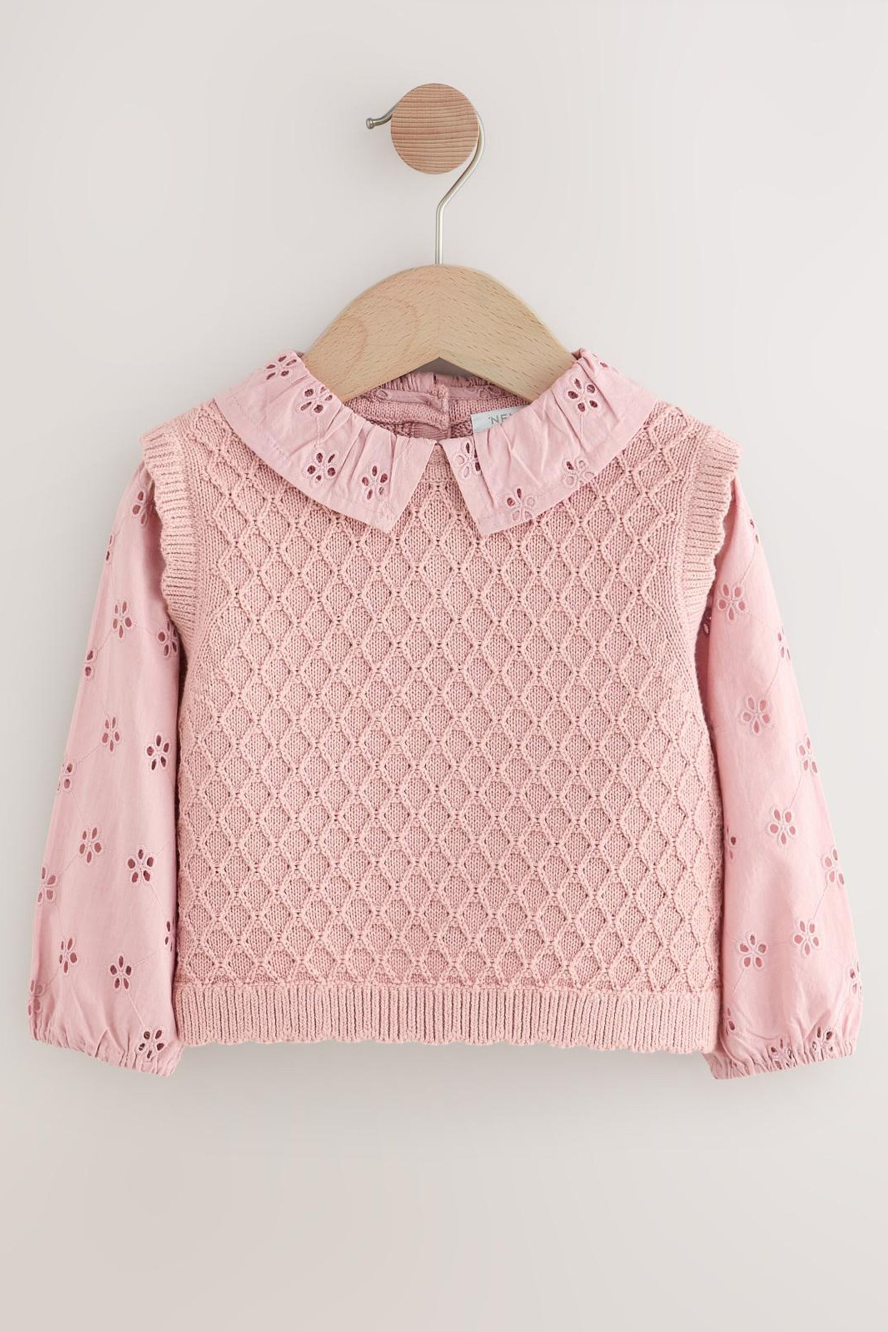 Next 2-in-1-Pullover Lagen-Strickpullover (1-tlg)