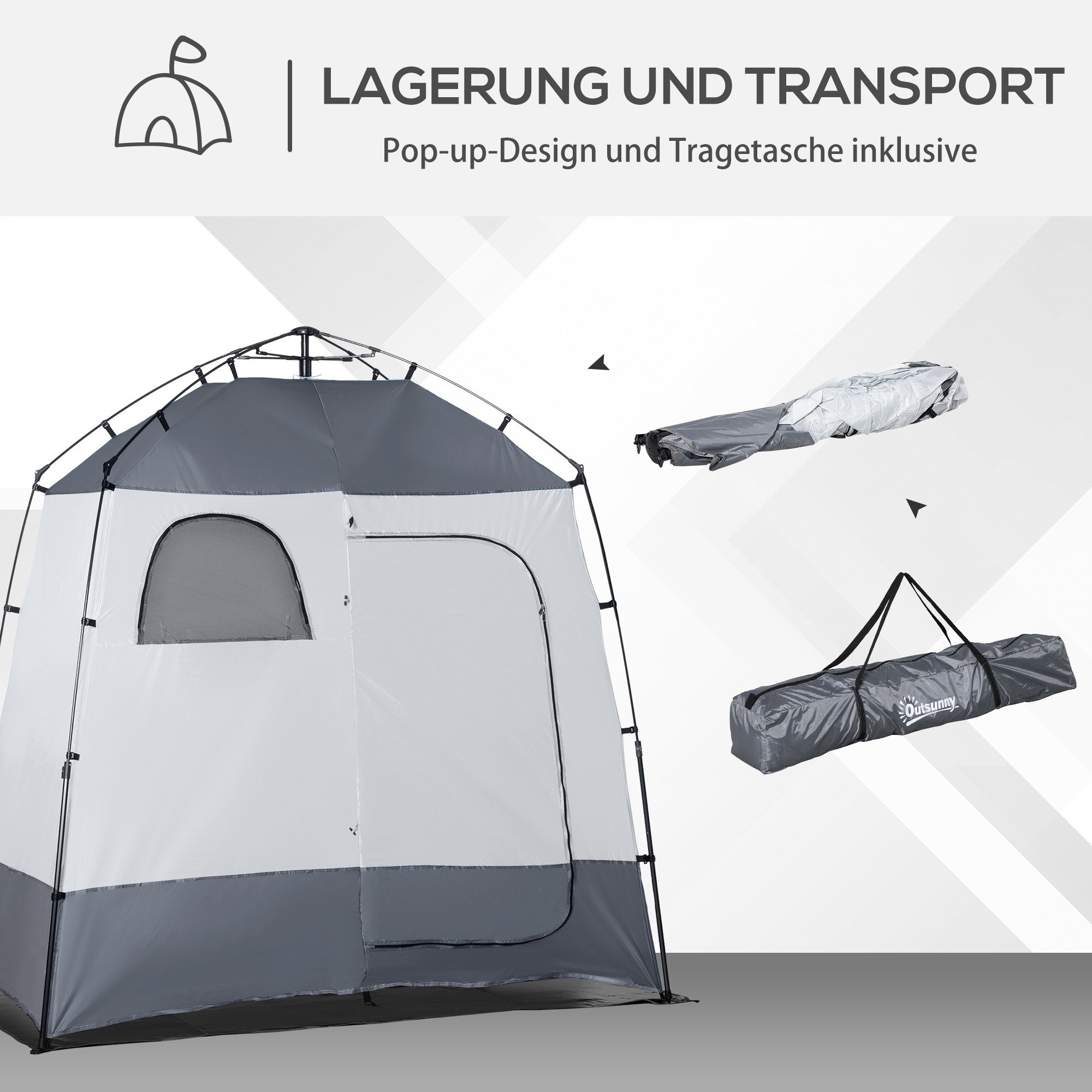 Auto-Duschzelt Outdoor - Wasserdichtes Umkleidezelt Für Camping
