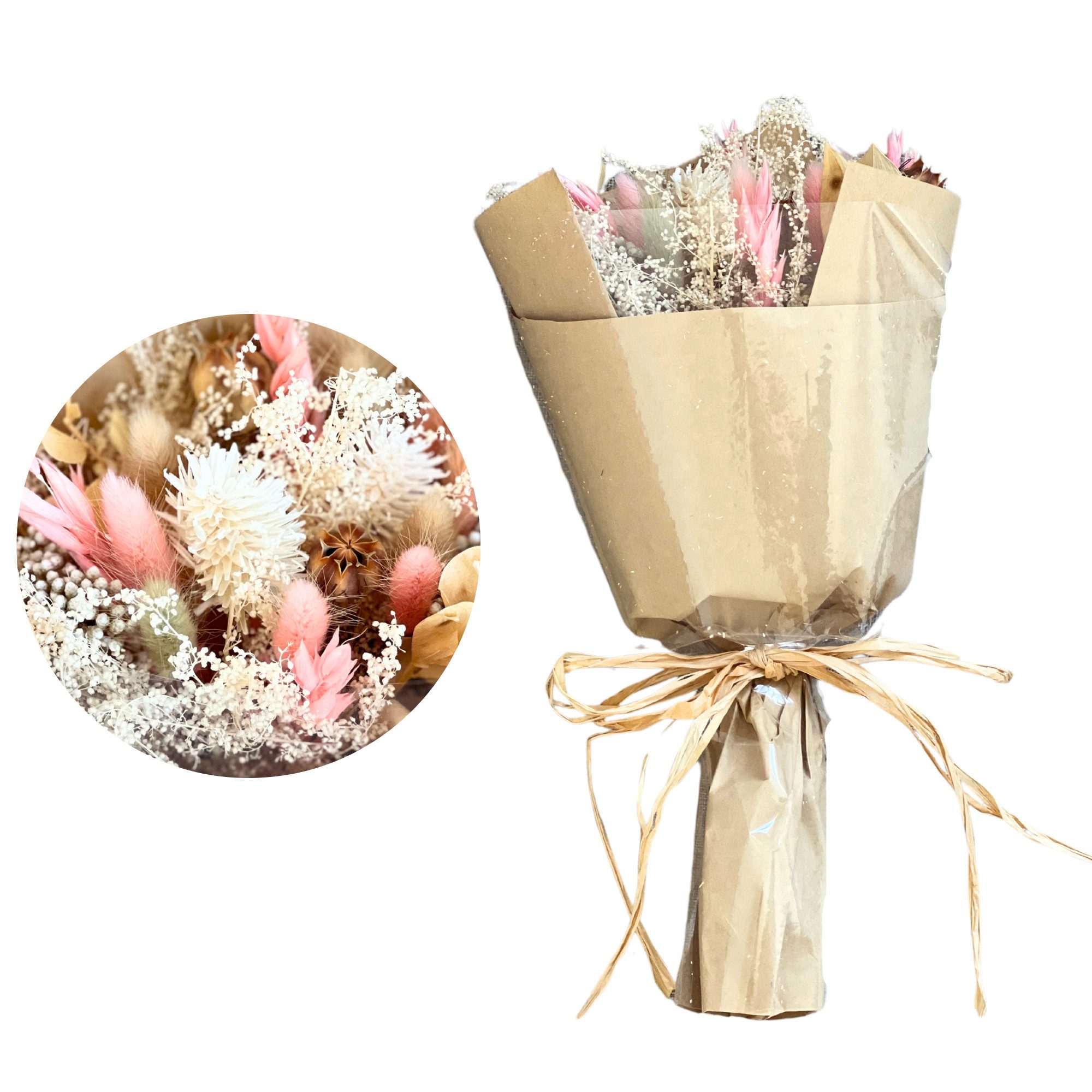 Trockenblume Trockenblumenstrauß Deko-Blumen im Boho-Stil Trockenblumen Bouquet
