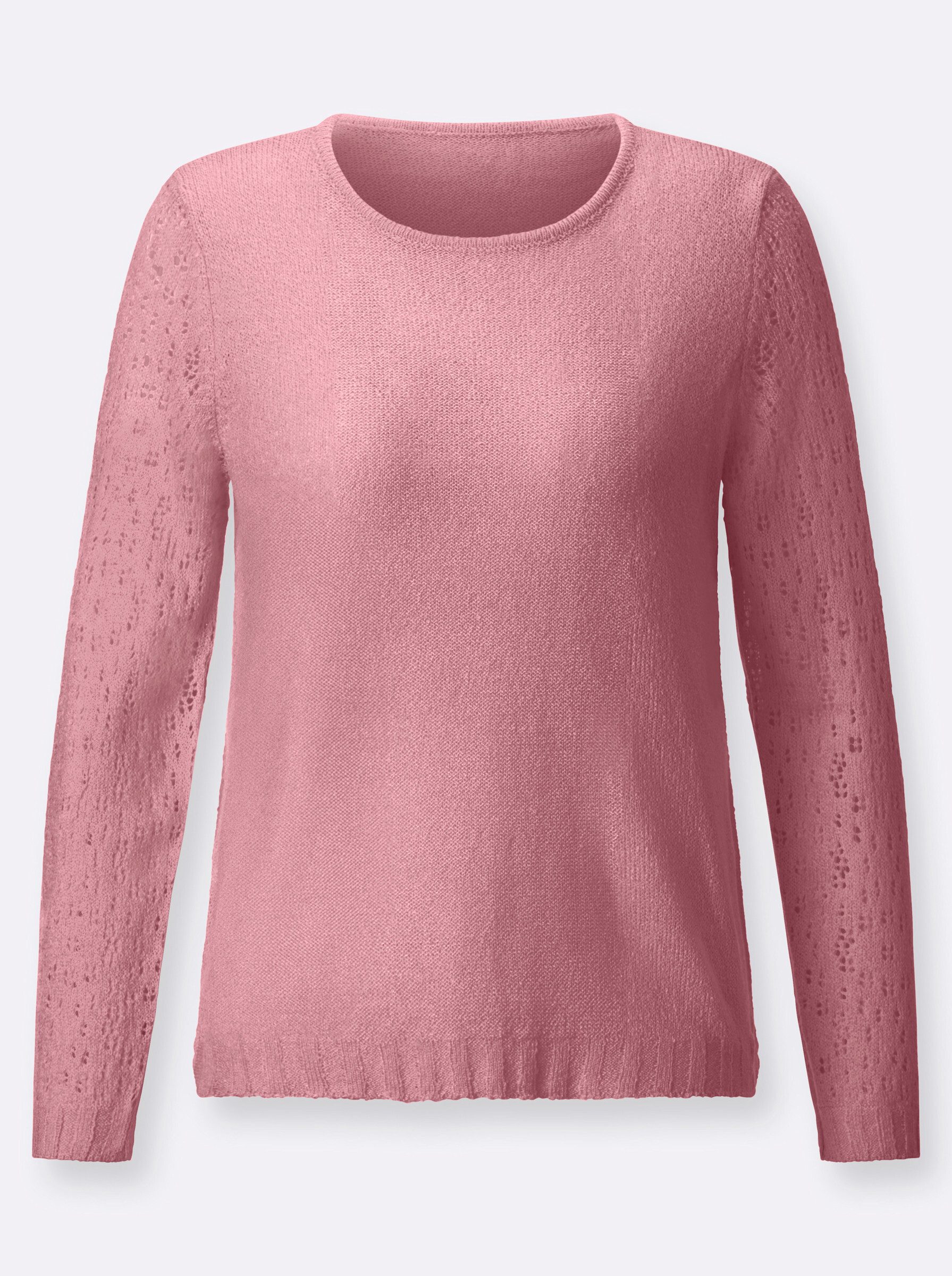 Strickpullover Pullover Langarm Bouclé