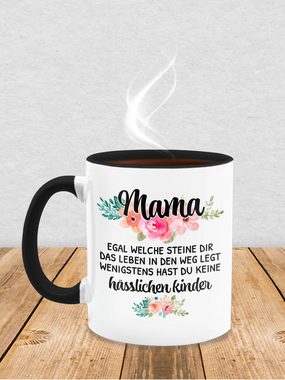 Shirtracer Tasse Mama keine hässlichen Kinder Muttertagsgeschenk Mama Sprüche Lustig, Keramik, Mama