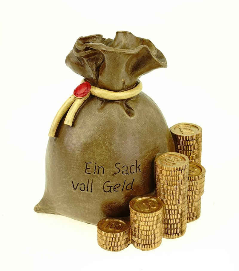 Udo Schmidt Bremen...das Original Spardose Spardose Geldsack Ein Sack voller Geld 14 cm Polyresin Sparschwein