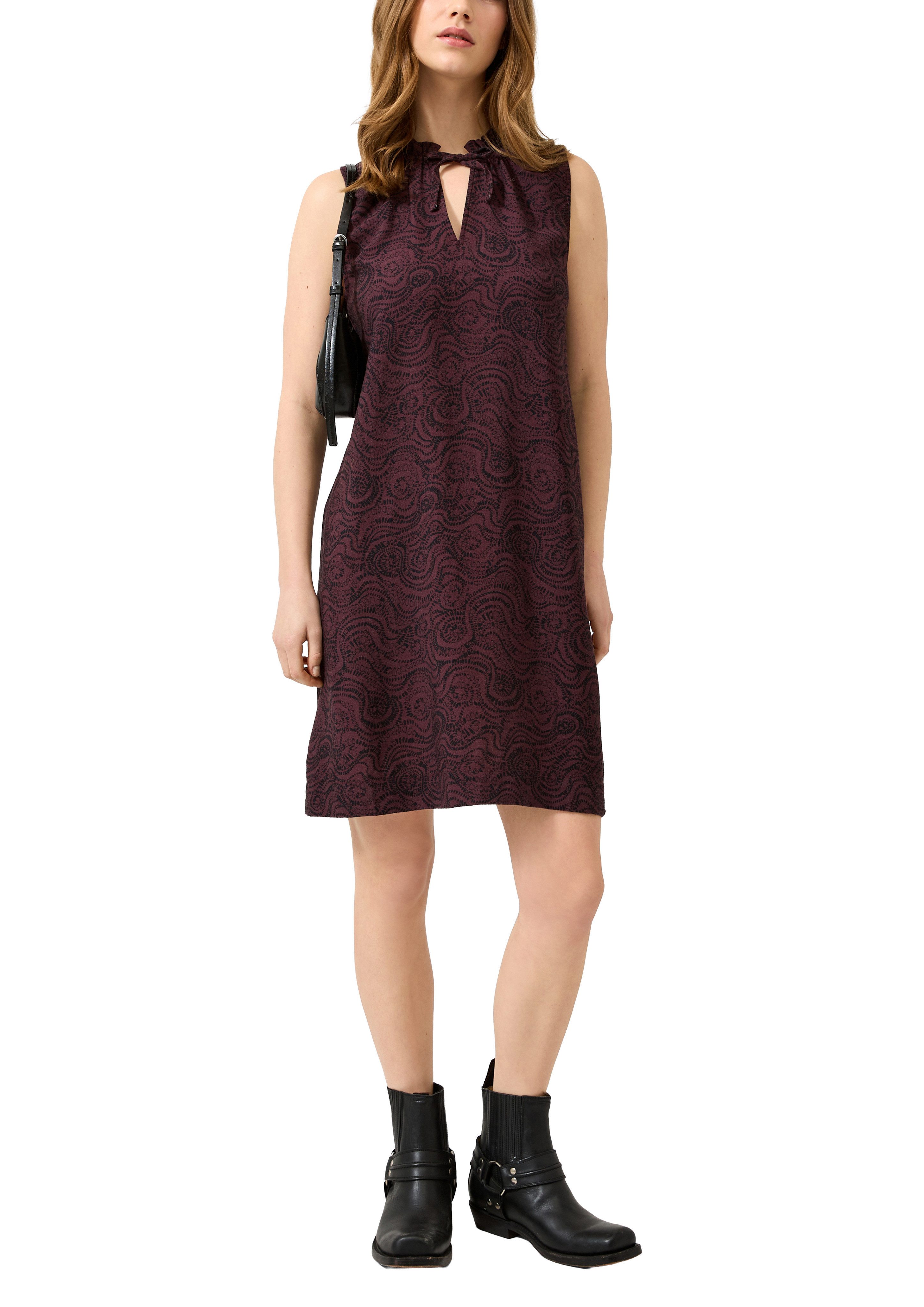 QS Druckkleid Sommerkleid mit grafischem Muster – Bild 3 von 4