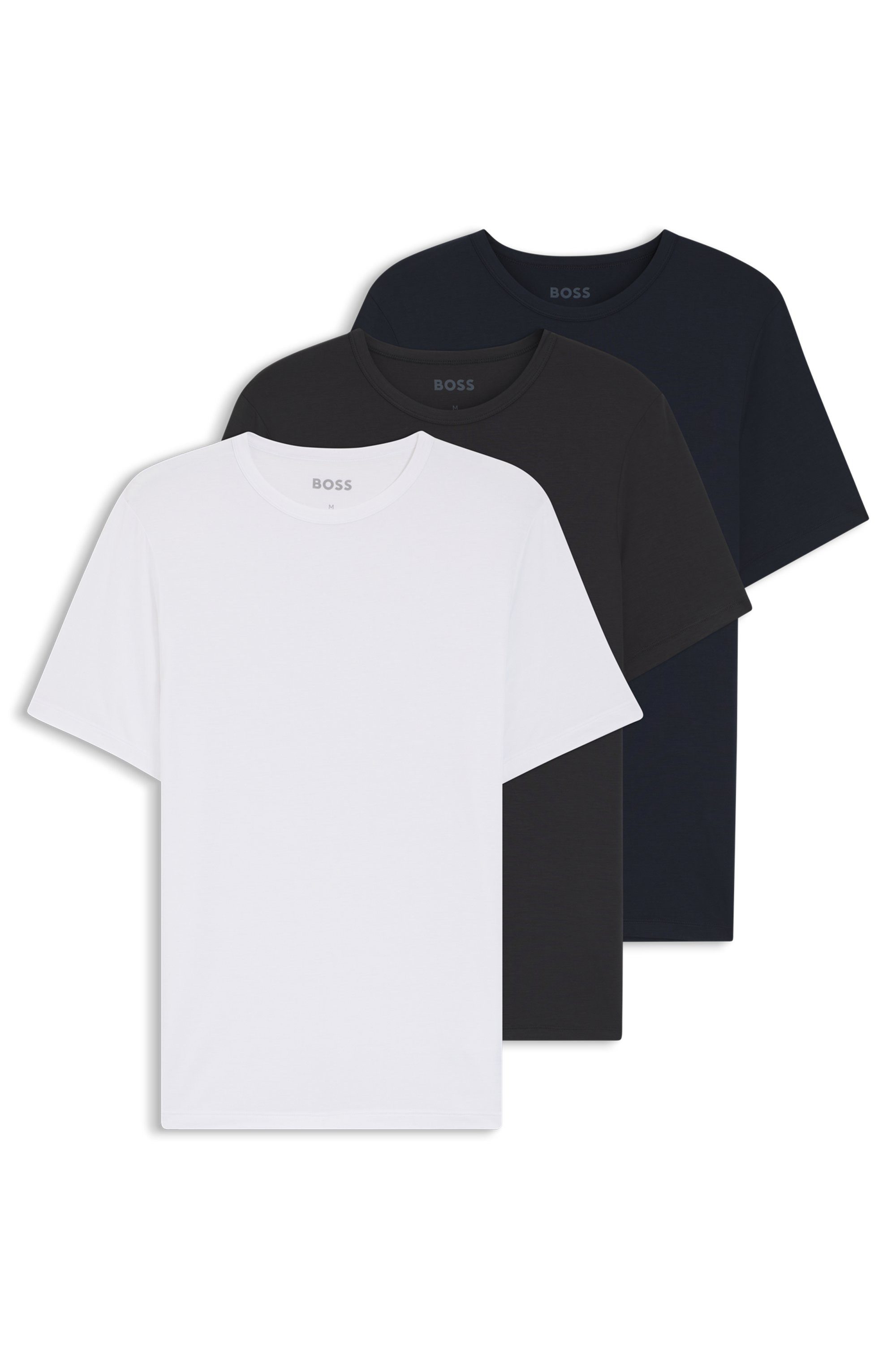 BOSS T-Shirt TShirt RN 3P Natura günstig online kaufen