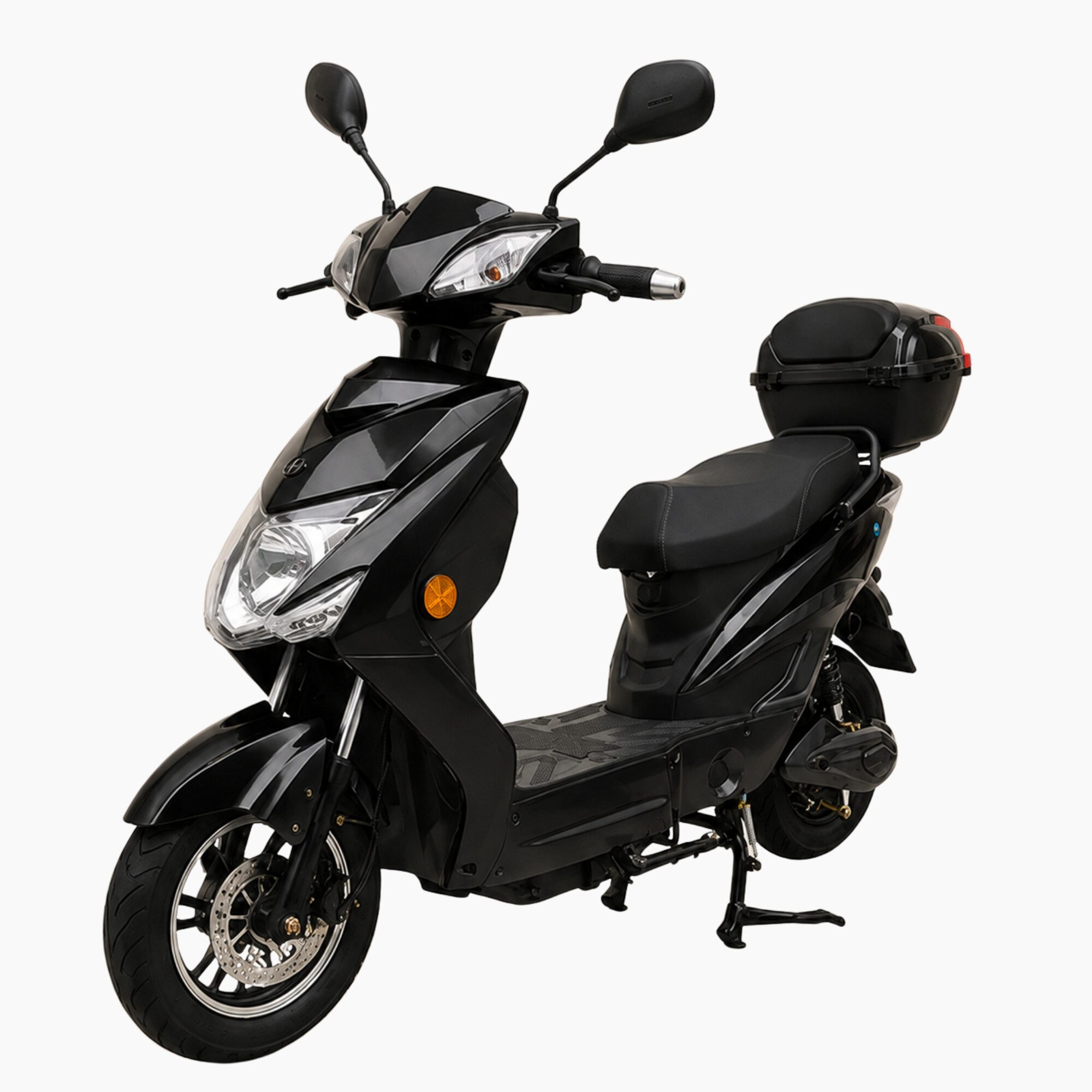Urban Hopper E-Motorroller Elektro-Roller mit Straßenzulassung in Grau Urban Hopper Enjoy, 1000 W, 45 km/h, Reichweite ca. 75 km mit LED, Scheibenbremsen Inklusive Top-Case