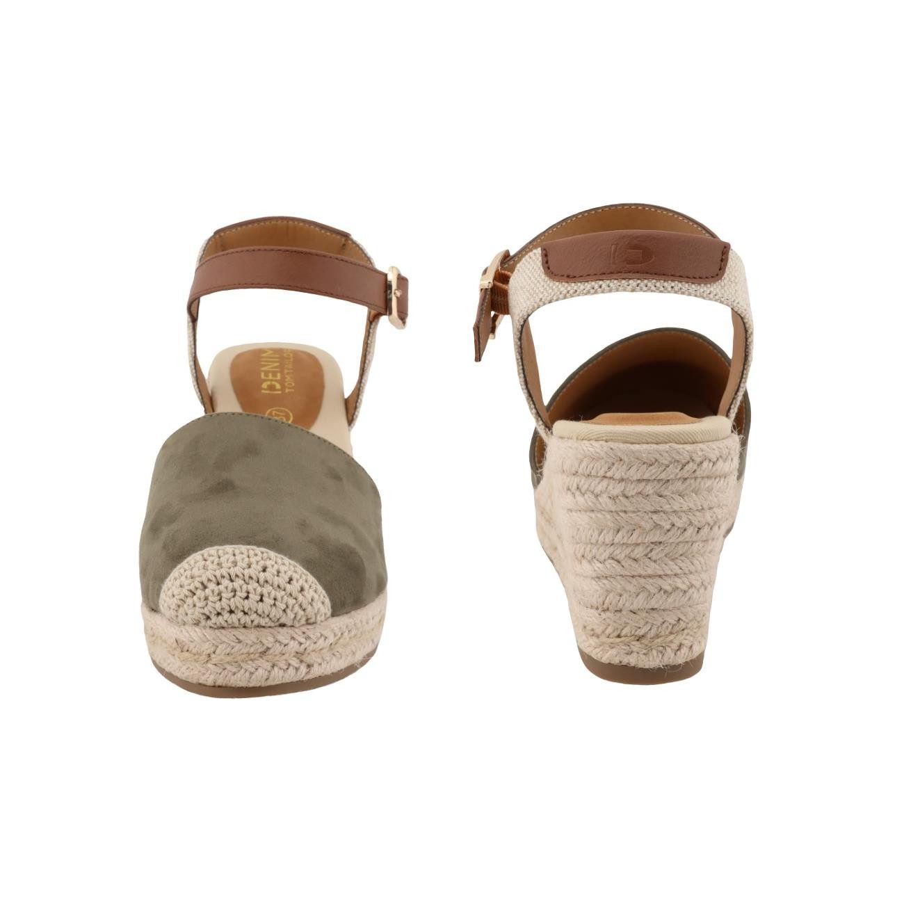TOM TAILOR Tom Tailor Keilsandale khaki EUR 39 Keilsandalette