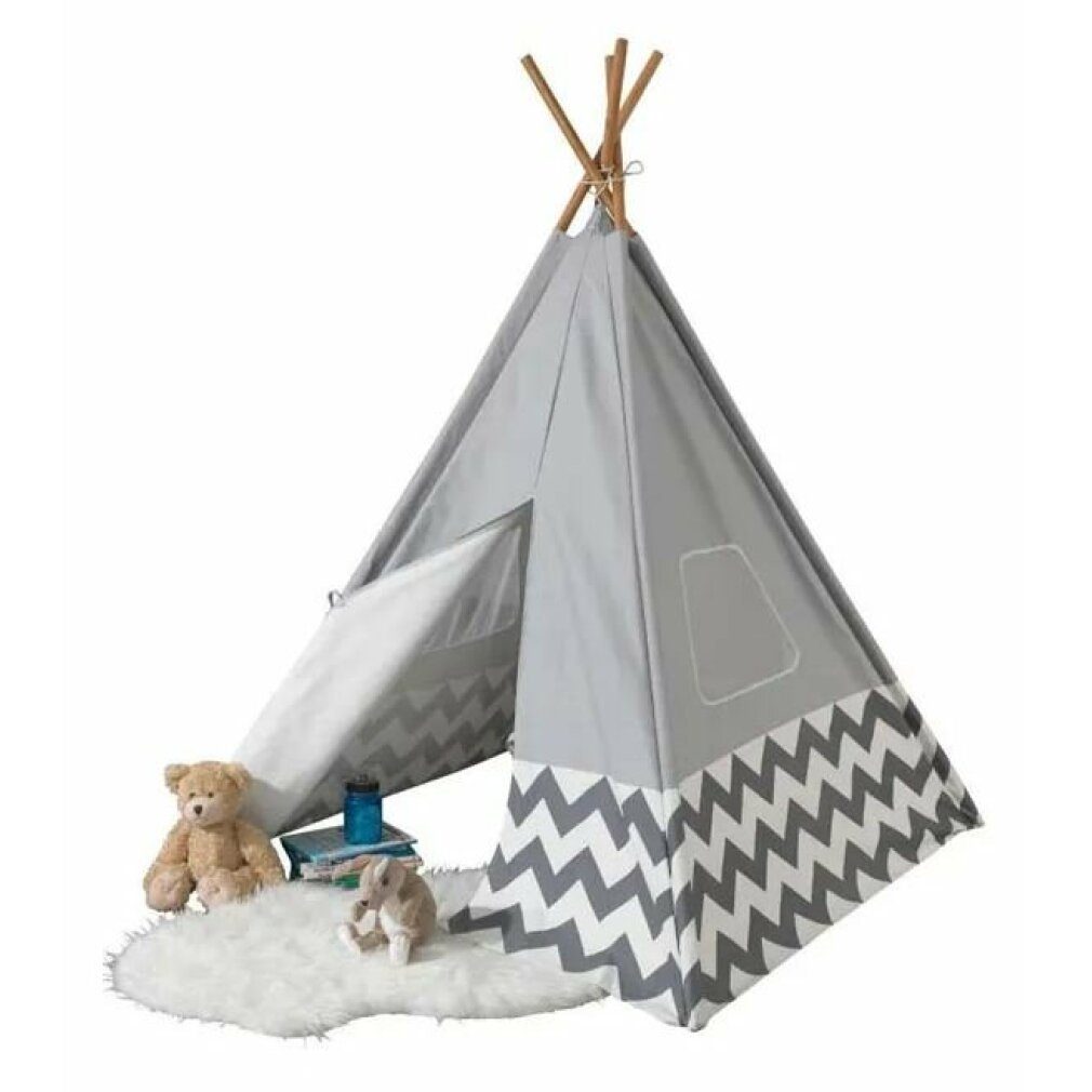 KidKraft® Moskitonetz KIDKRAFT Kinderzelt TEEPEE - grau