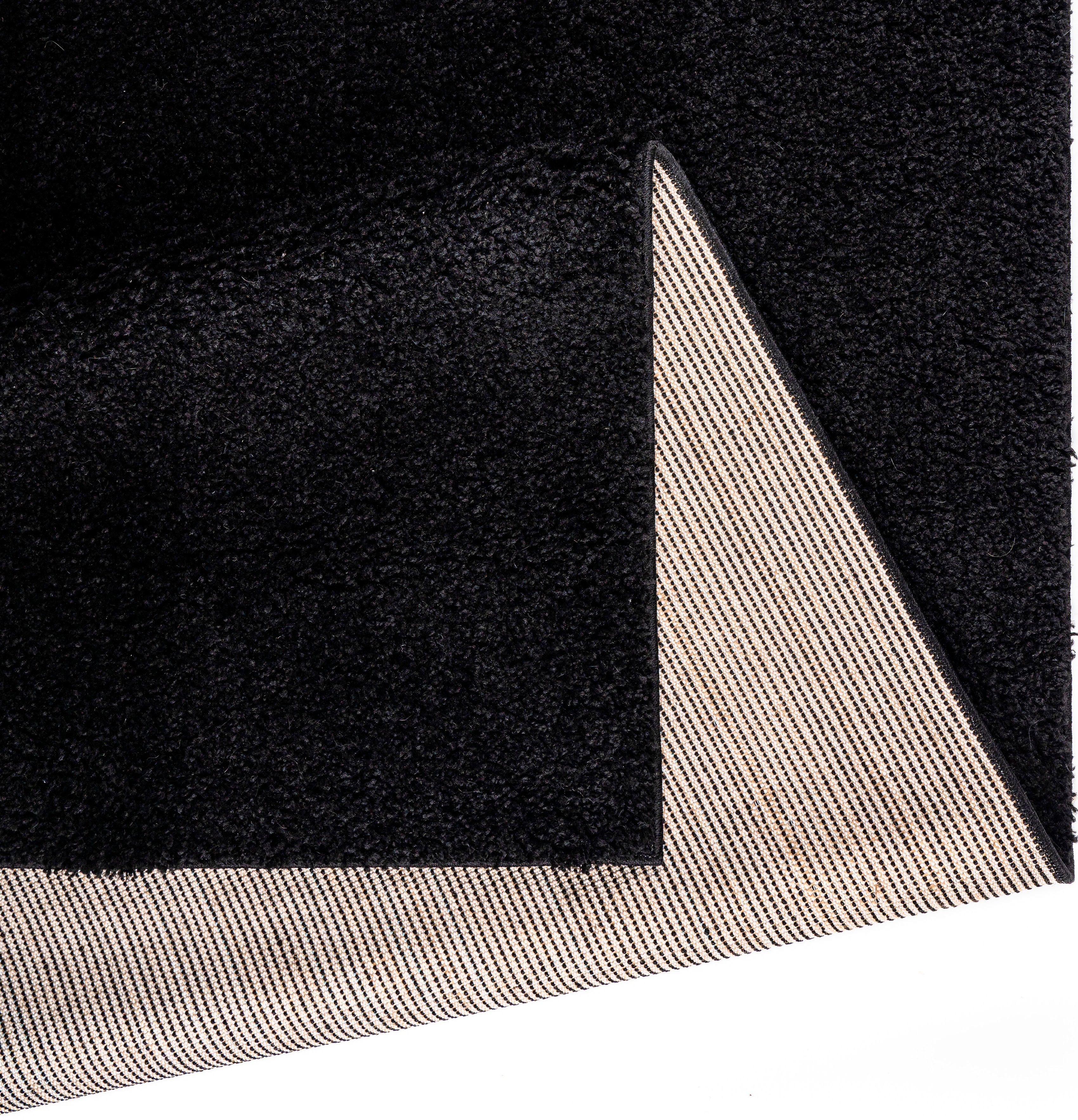Bruno Banani Hochflor-Teppich Shaggy Soft, rechteckig, Höhe: 30 mm, gewebt, Uni Farben, besonders weich und kuschelig, Kundenliebling – Bild 5 von 5