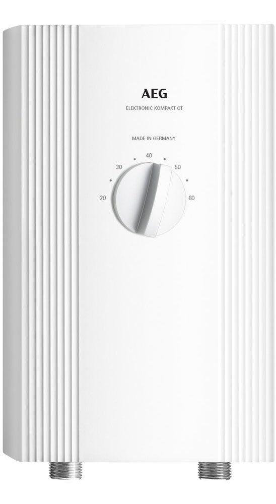 AEG Haustechnik Kompakt-Durchlauferhitzer DDLE Kompakt OT, elektronisch, min. 35 °C, 11/13 kW umschaltbar, Übertischmontage, für die Küche
