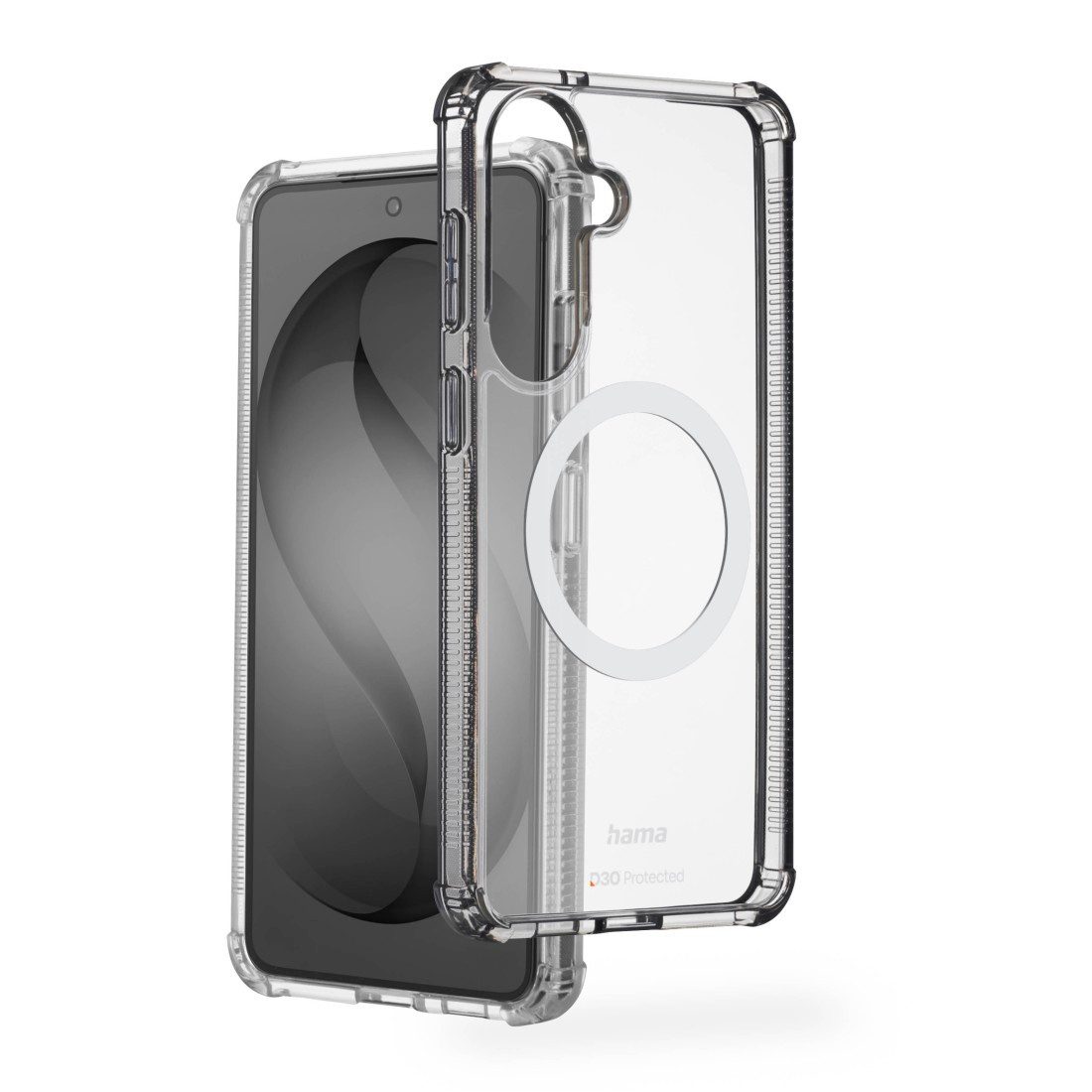 Hama Smartphone-Hülle Handyhülle mit D3O-Technologie für Samsung Galaxy S26 FE, D3O-Technologie, Fallschutz bis 3,5 m, Magnetring, Qi2-kompatibel