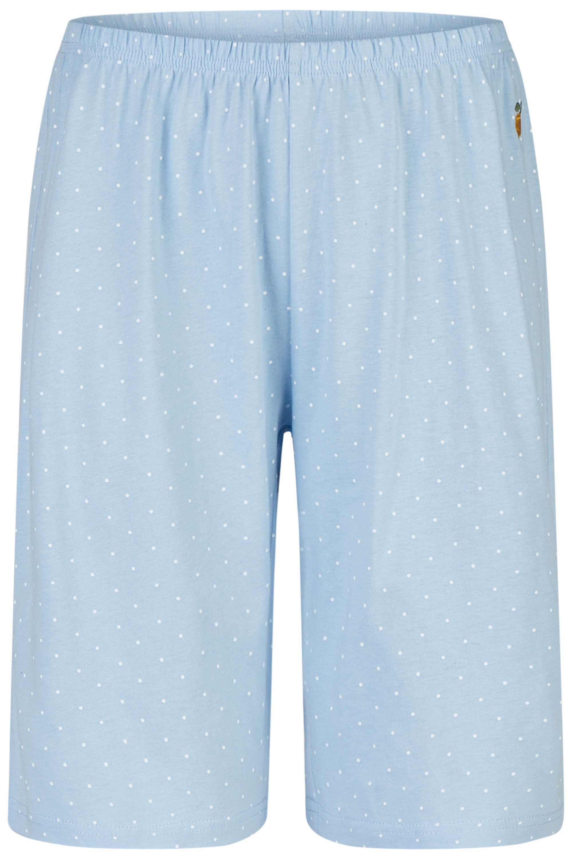 By Louise Pyjamahose Lace Luxury (1-tlg., 1-teilig) Damen Schlafhose Pyjamahose Bermuda Hose Baumwolle