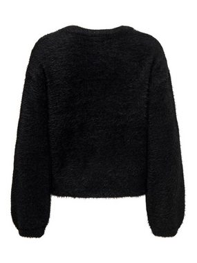 JACQUELINE de YONG Strickpullover Weicher Strick Pullover Stretch Struktur Sweater 6575 in Schwarz