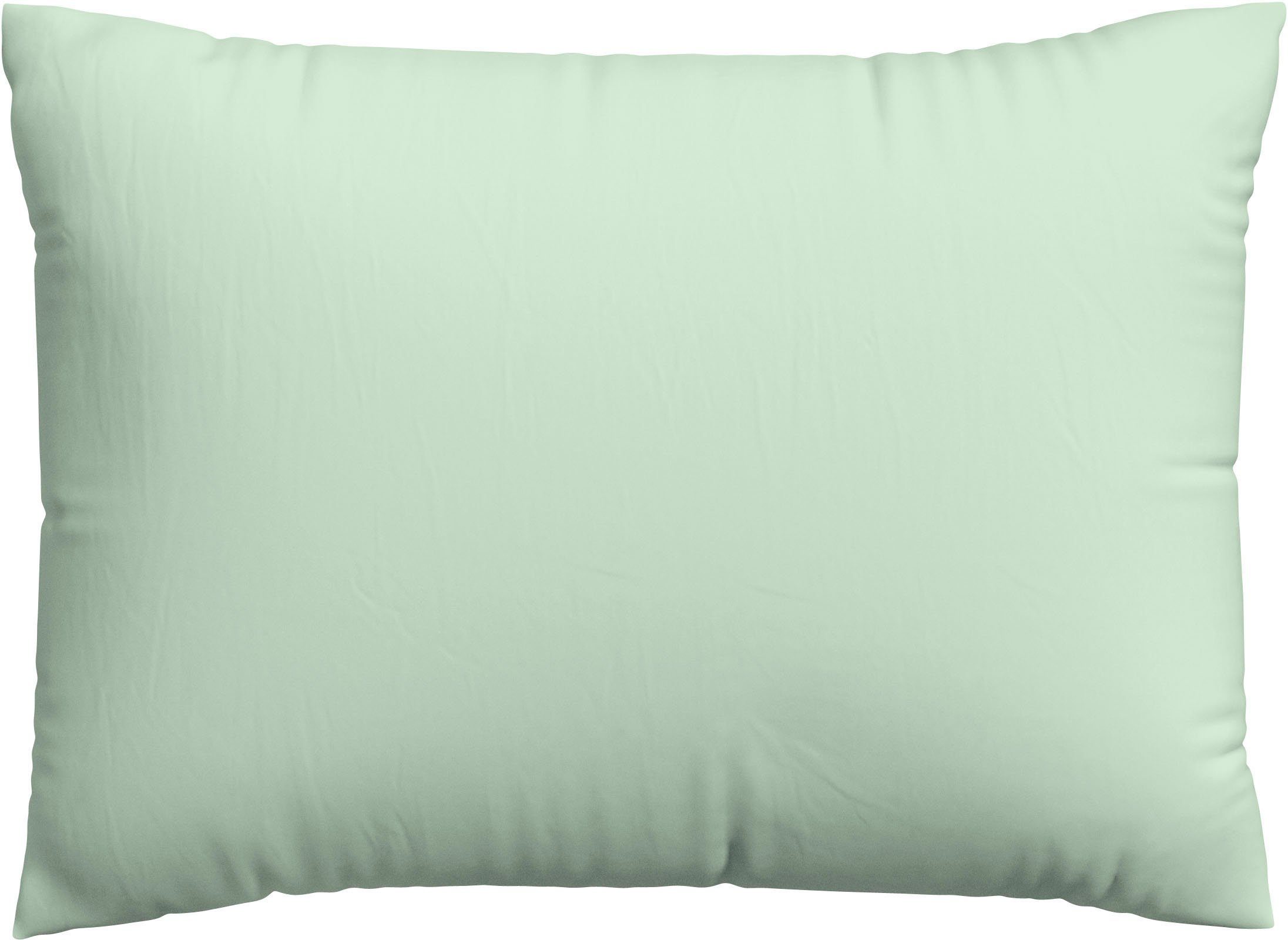 Schlafgut Kissenbezug Premium Kissenhülle Woven Satin, 100% Baumwolle, (1 Stück), Ton-in-Ton Reißverschluss, Fadendichte von 300tc, Uni, OEKO Tex