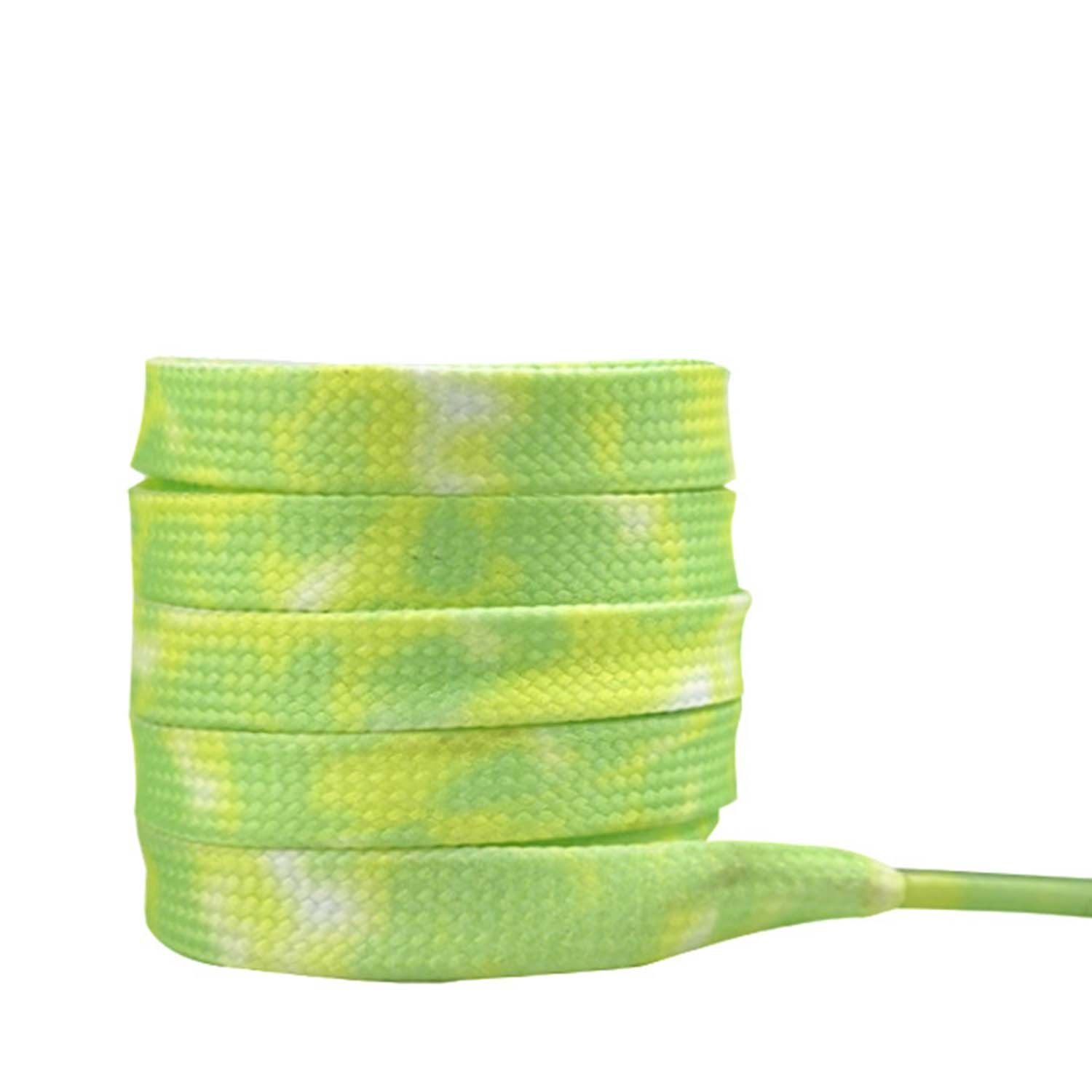 Ersatz 8 mm Grün Paar Flache Schuhbänder Schnürsenkel für 1 Daisred Turnschuhe Bunte