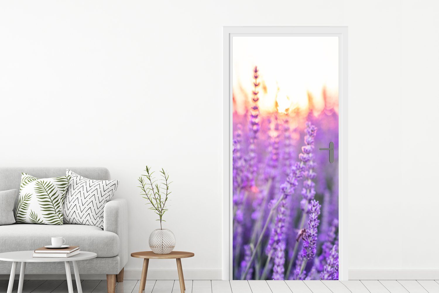 MuchoWow Türtapete Lavendel - Nahaufnahme - günstig online kaufen