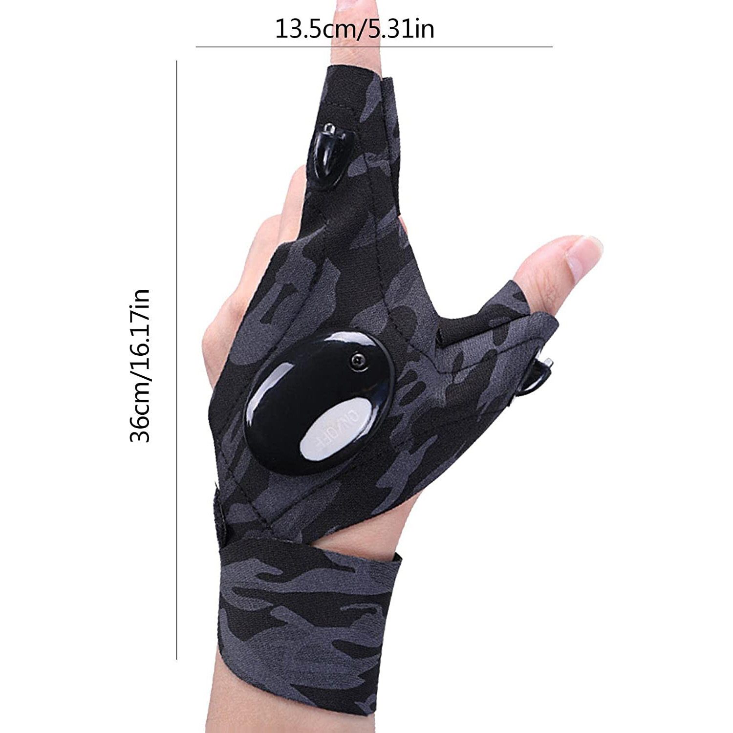 KINSI Taschenlampe LED-Leuchten-Handschuhe, Herren-Angel-Zubehör, Outdoor-F günstig online kaufen