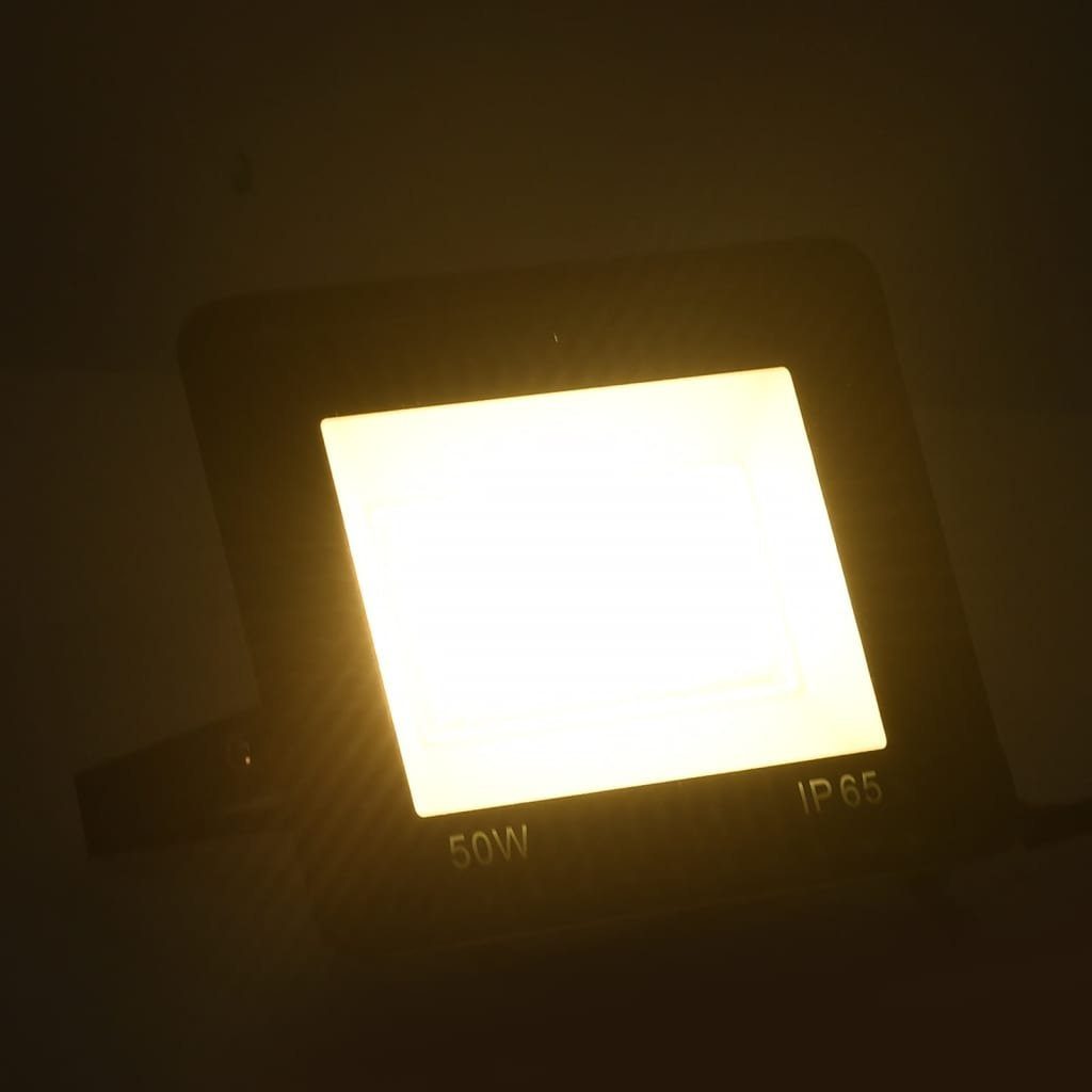 Flutlichtstrahler Warmweiß vidaXL W LED-Fluter 50