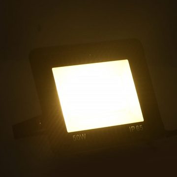 vidaXL Flutlichtstrahler LED-Fluter 50 W Warmweiß