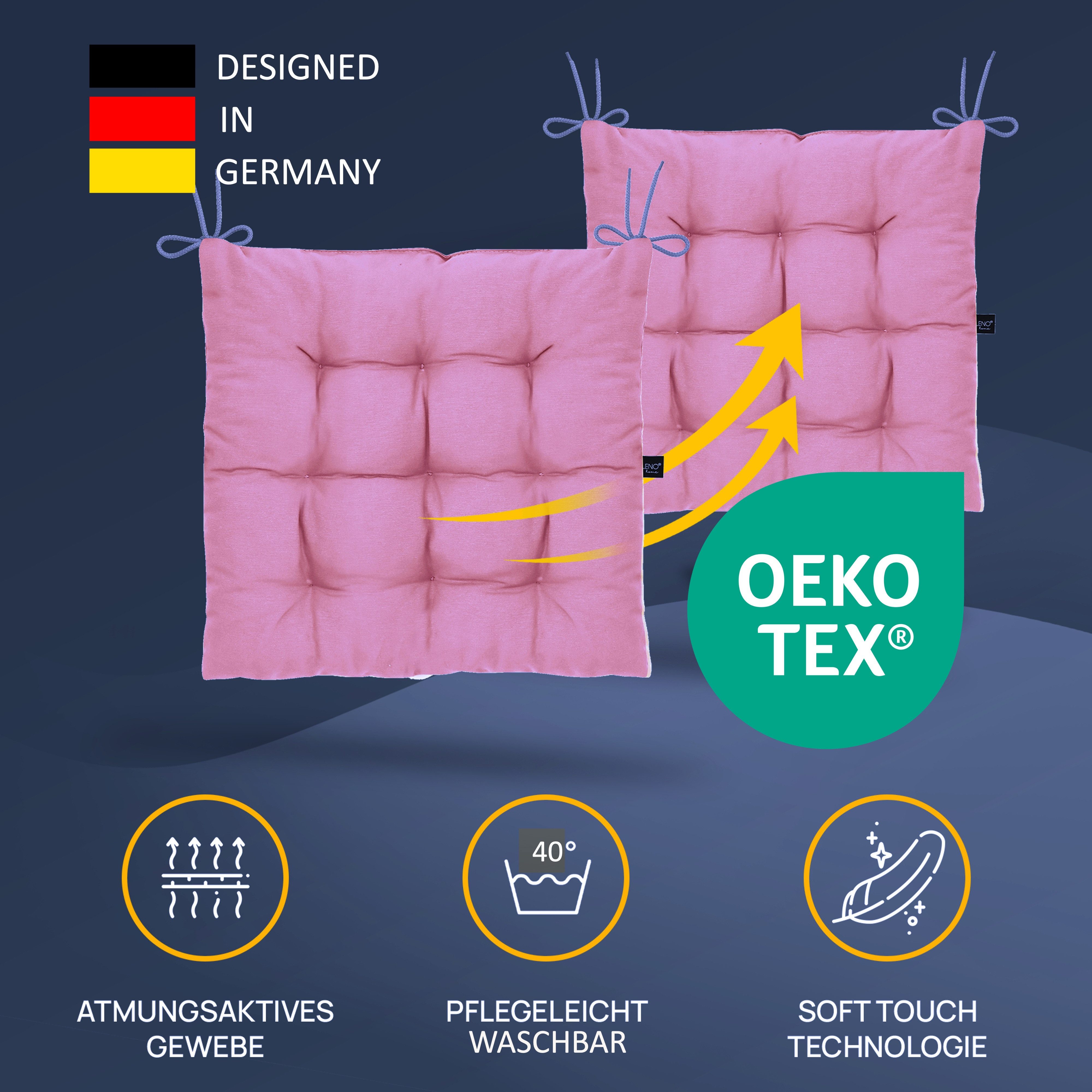 LILENO HOME Stuhlkissen Sitzkissen für Gartenstuhl, günstig online kaufen